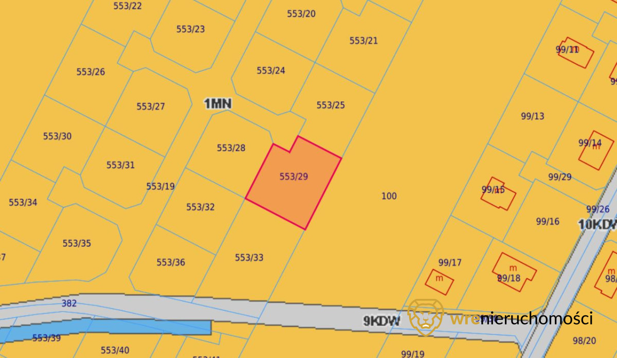 Działka 970,00 m², oferta nr , 201134, Czernica-idx