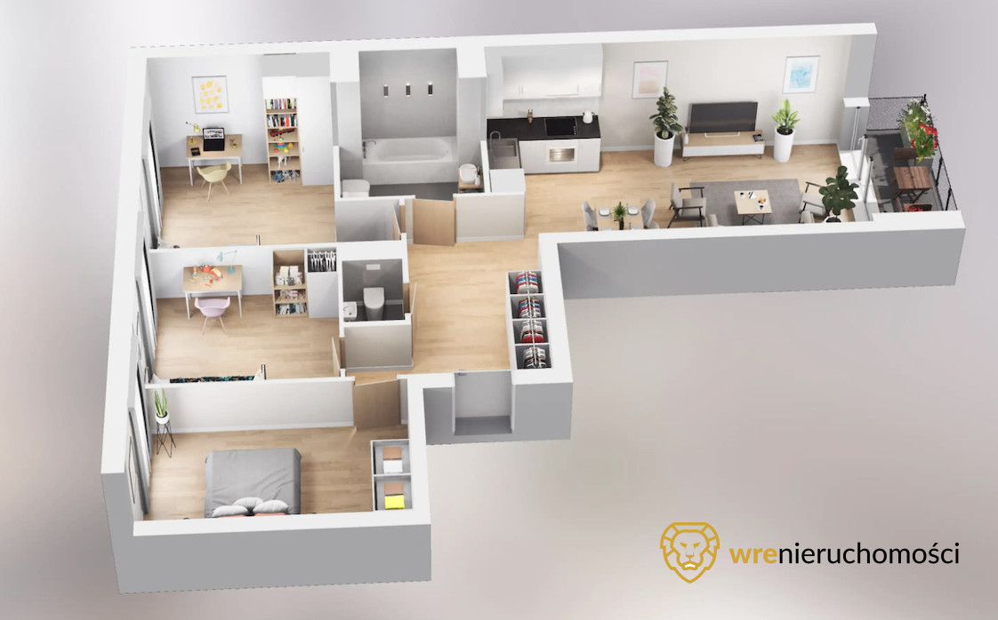 Mieszkanie 72,54 m², piętro 1, oferta nr , 737586, Wrocław, Karłowice-Różanka, Karłowice, Lothara Herbsta-idx