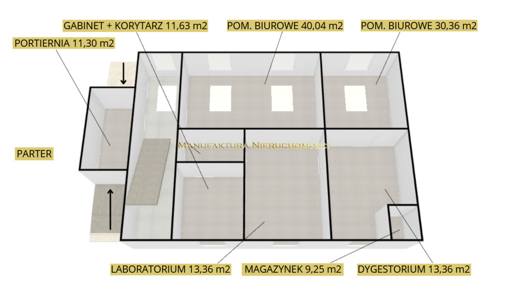 Biuro 400,00 m², oferta nr , 3/15147/OOW, Pruszcz Gdański, Zastawna-idx