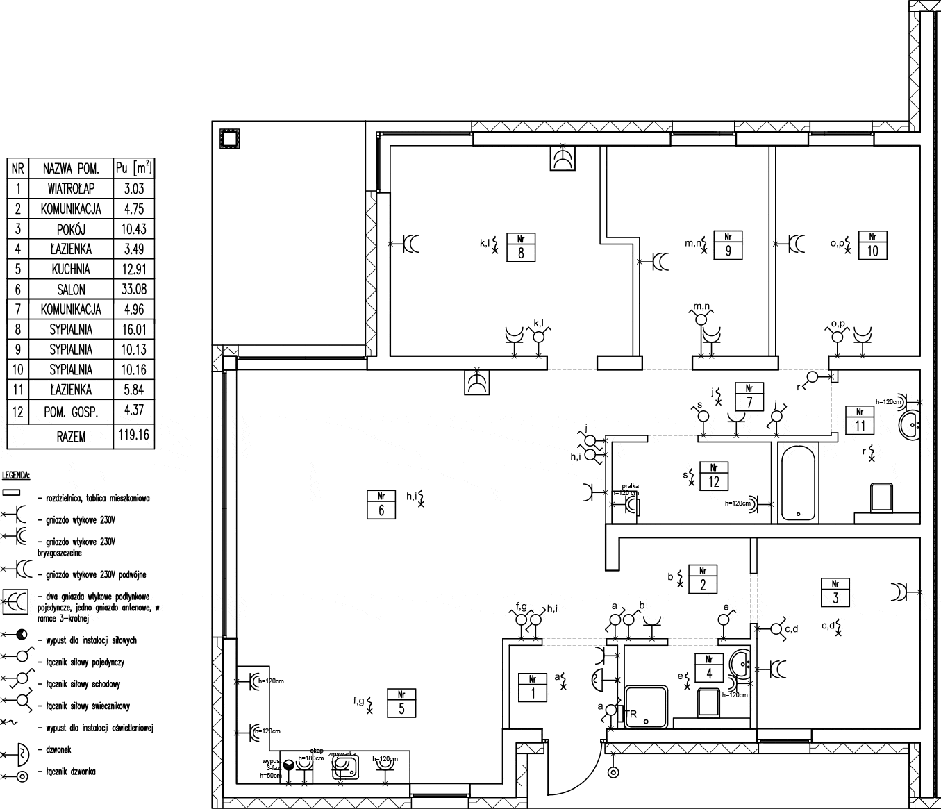 Dom 119,00 m², oferta nr 1.2.B, Tesoro Golf Park - Domy, Pętkowice, ul. Golfistów 1-idx