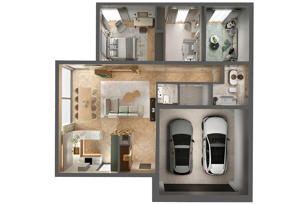 Dom 142,00 m², oferta nr 5.1.B, Tesoro Golf Park - Domy, Pętkowice, ul. Golfistów 1-idx