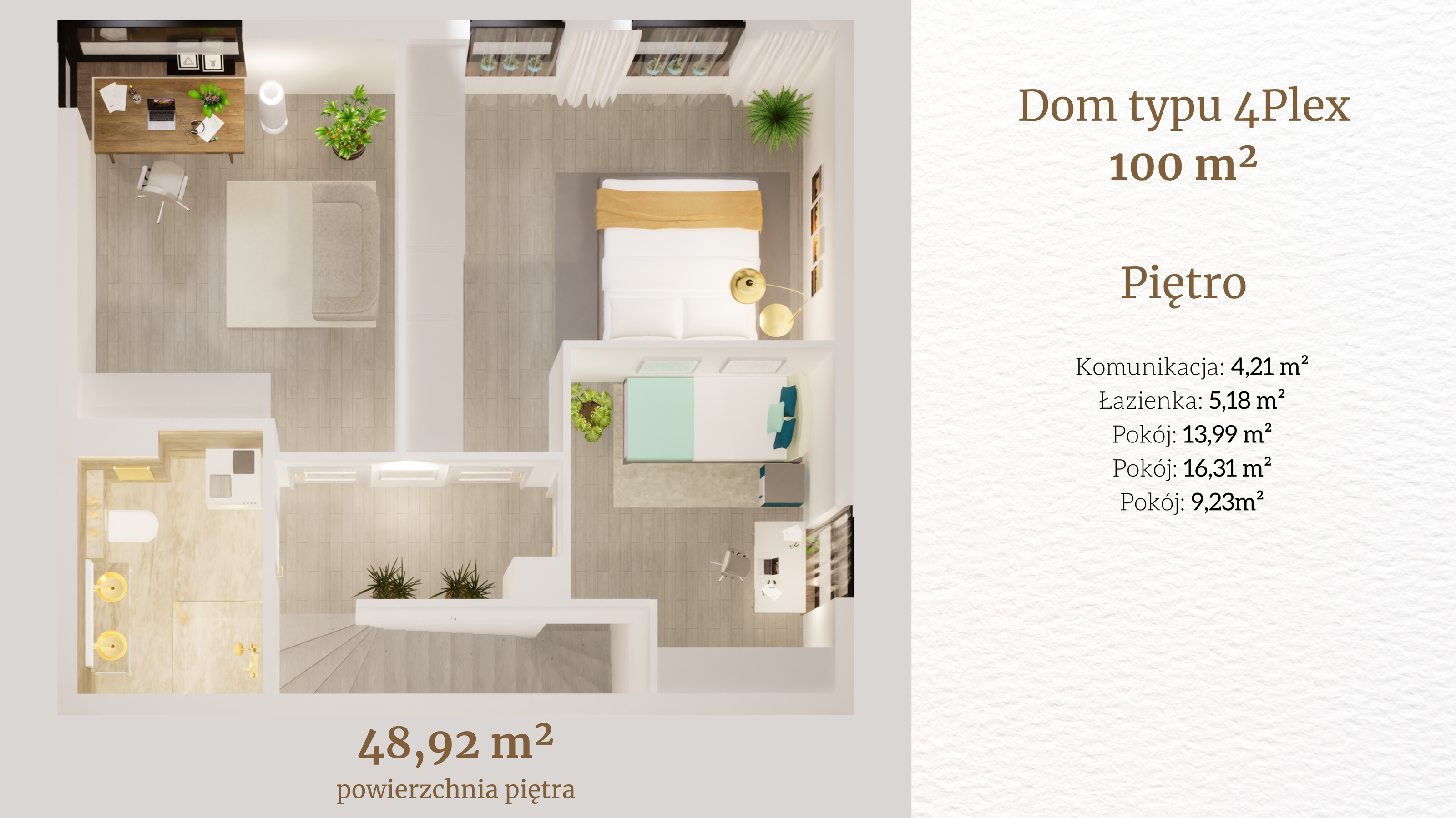 Dom 100,00 m², oferta nr 27_1, Tesoro Golf Park 4PLEX, Pętkowice, ul. Parkowa-idx