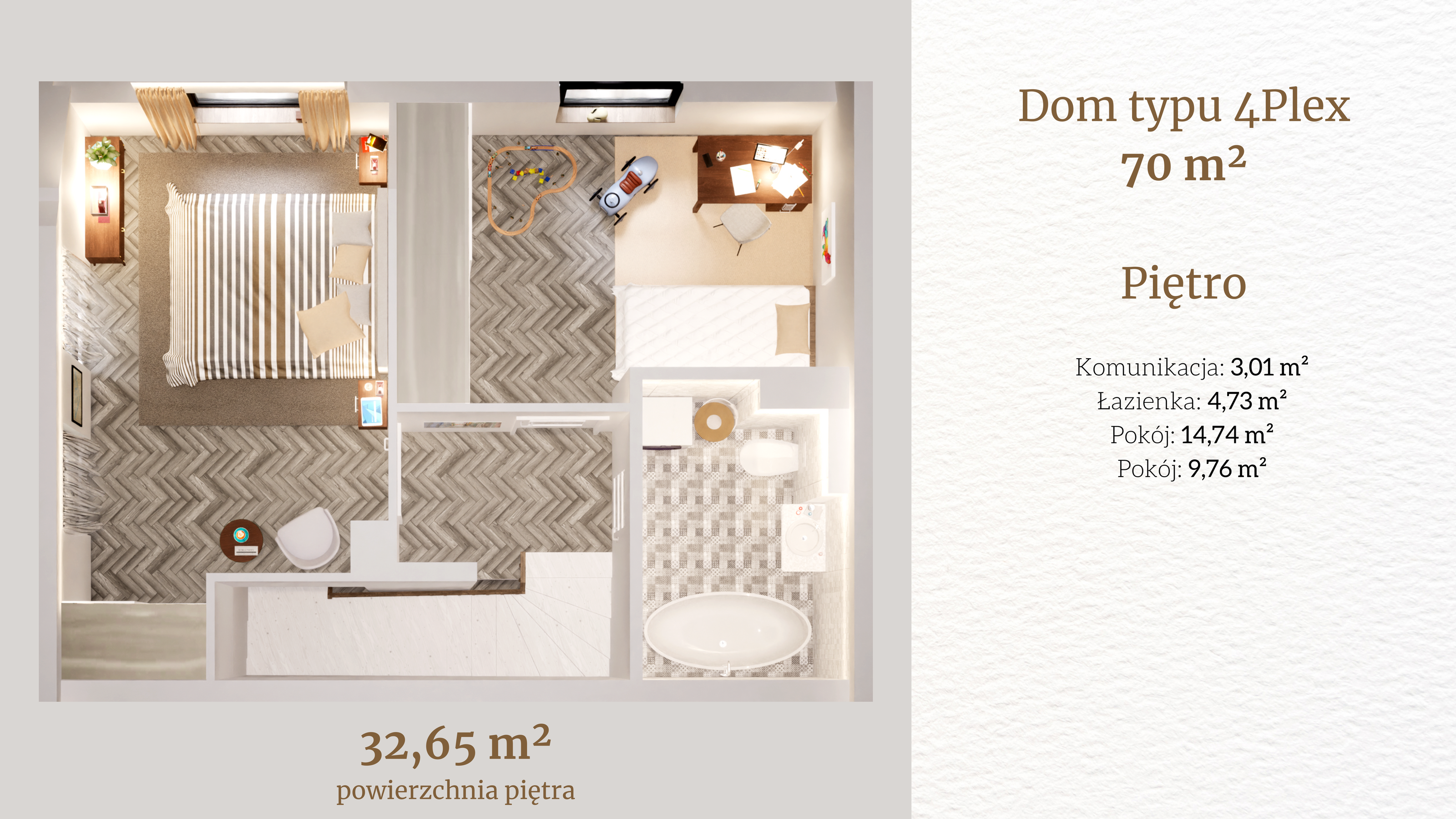 Dom 70,00 m², oferta nr 30_1, Tesoro Golf Park 4PLEX, Pętkowice, ul. Parkowa-idx