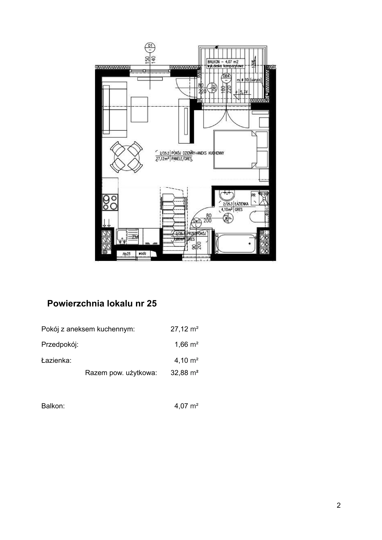 Apartament 45,41 m², piętro 2, oferta nr 25, Klimaty Bałtyku, Dziwnów, ul. Daglezji 93-94-idx