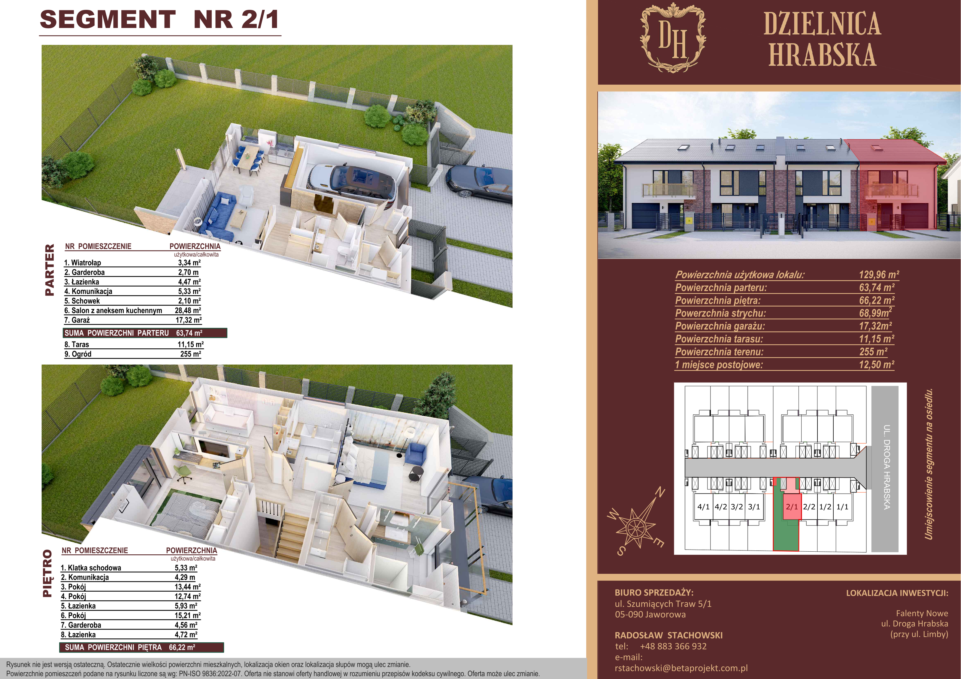 Dom 129,96 m², oferta nr 2_1, Dzielnica Hrabska, Falenty Nowe, ul. Droga Hrabska 5b-idx