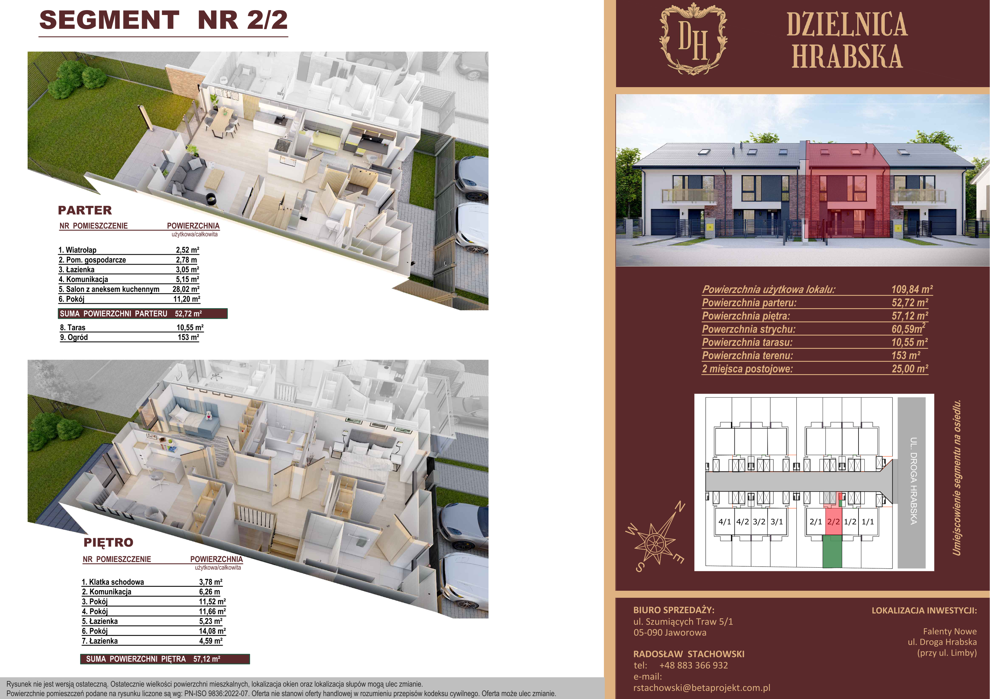 Dom 109,84 m², oferta nr 2_2, Dzielnica Hrabska, Falenty Nowe, ul. Droga Hrabska 5b-idx