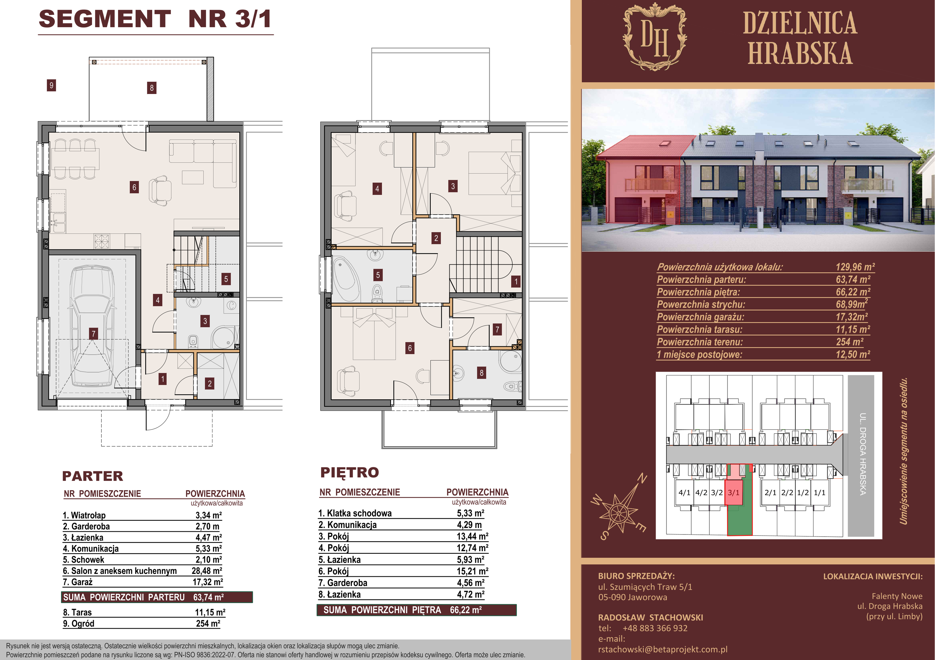 Dom 129,96 m², oferta nr 3_1, Dzielnica Hrabska, Falenty Nowe, ul. Droga Hrabska 5b-idx