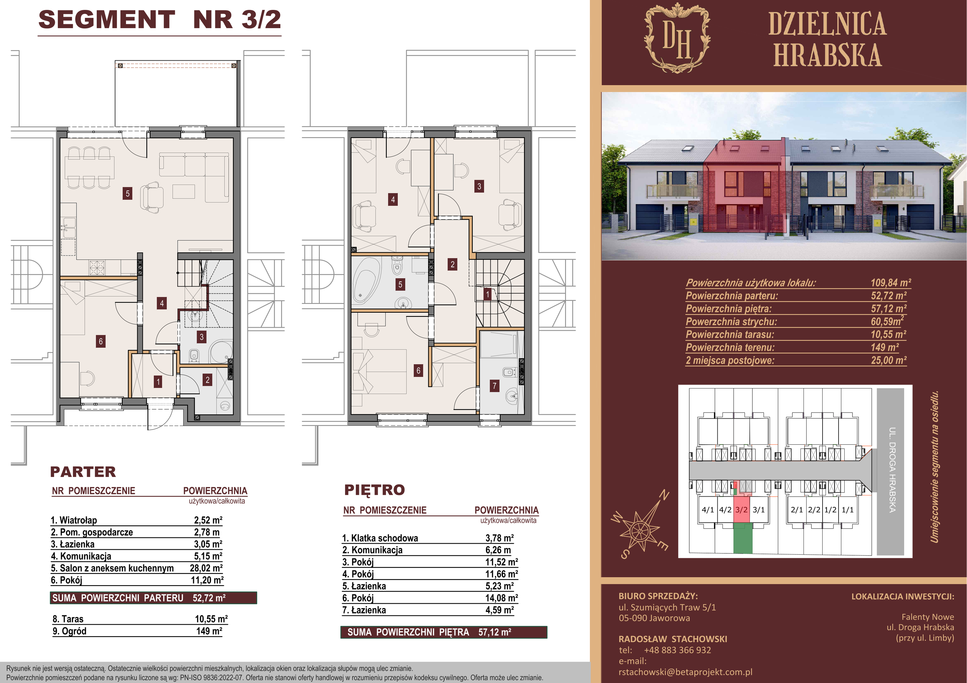 Dom 109,84 m², oferta nr 3_2, Dzielnica Hrabska, Falenty Nowe, ul. Droga Hrabska 5b-idx