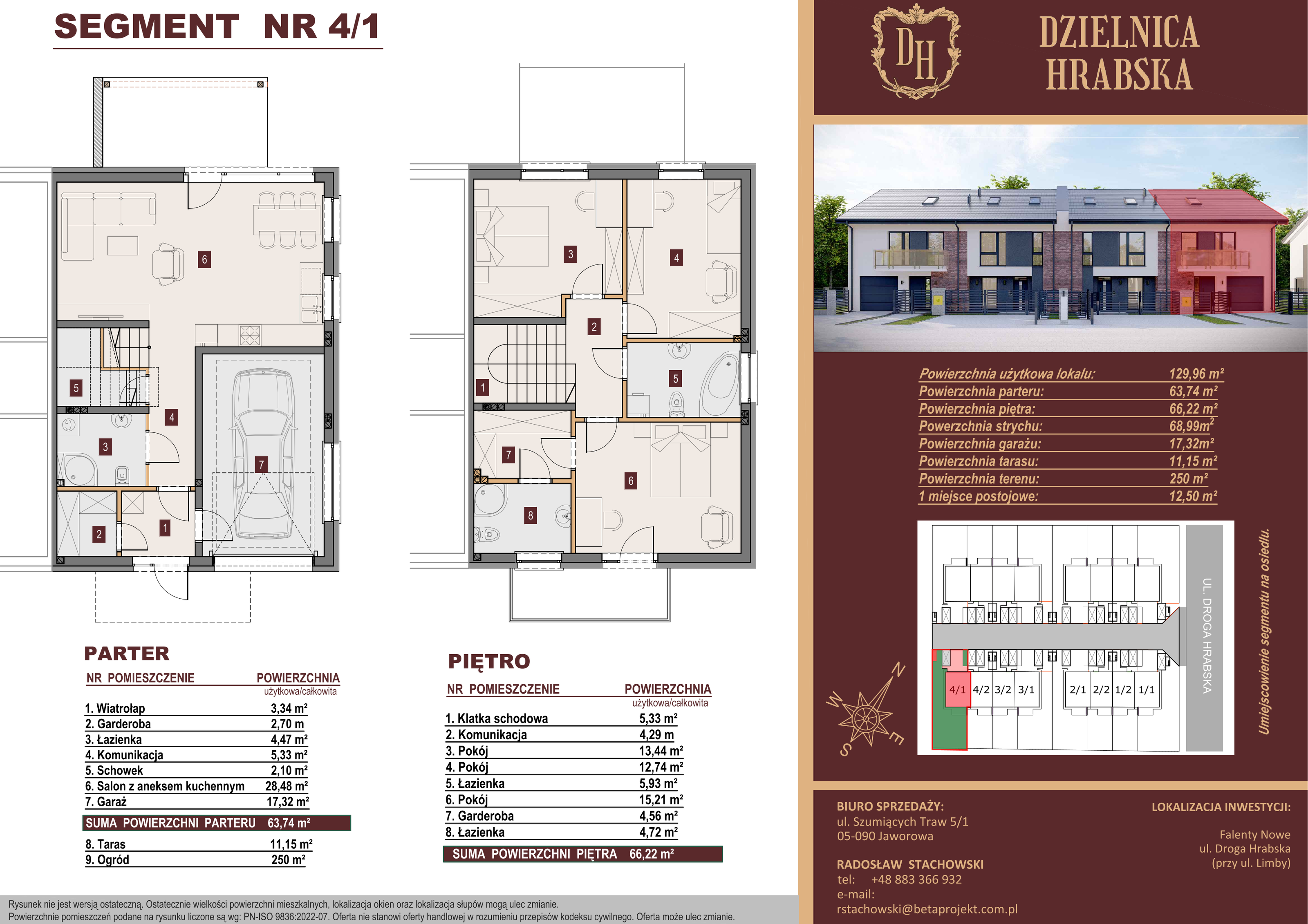 Dom 129,96 m², oferta nr 4_1, Dzielnica Hrabska, Falenty Nowe, ul. Droga Hrabska 5b-idx