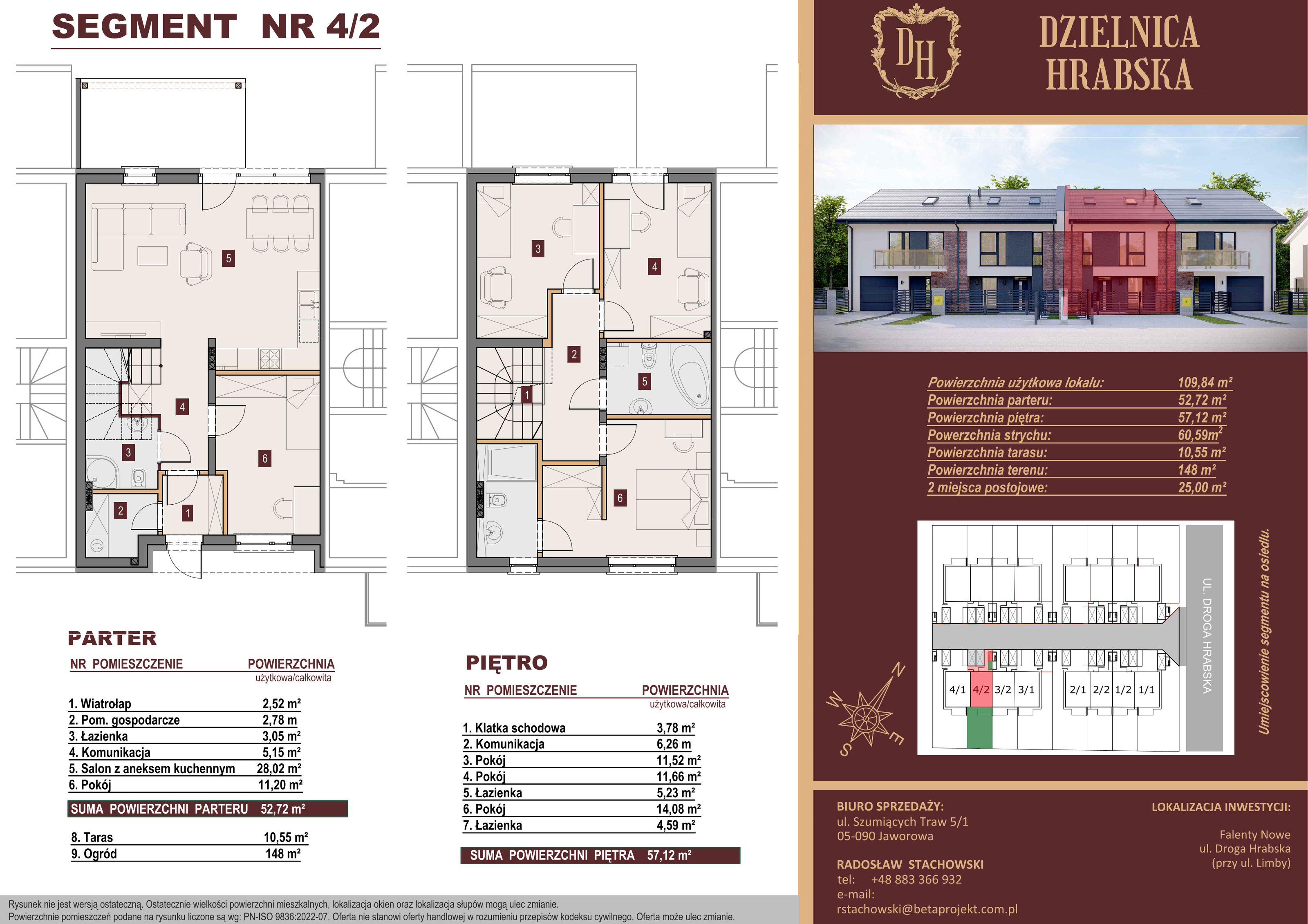 Dom 109,84 m², oferta nr 4_2, Dzielnica Hrabska, Falenty Nowe, ul. Droga Hrabska 5b-idx