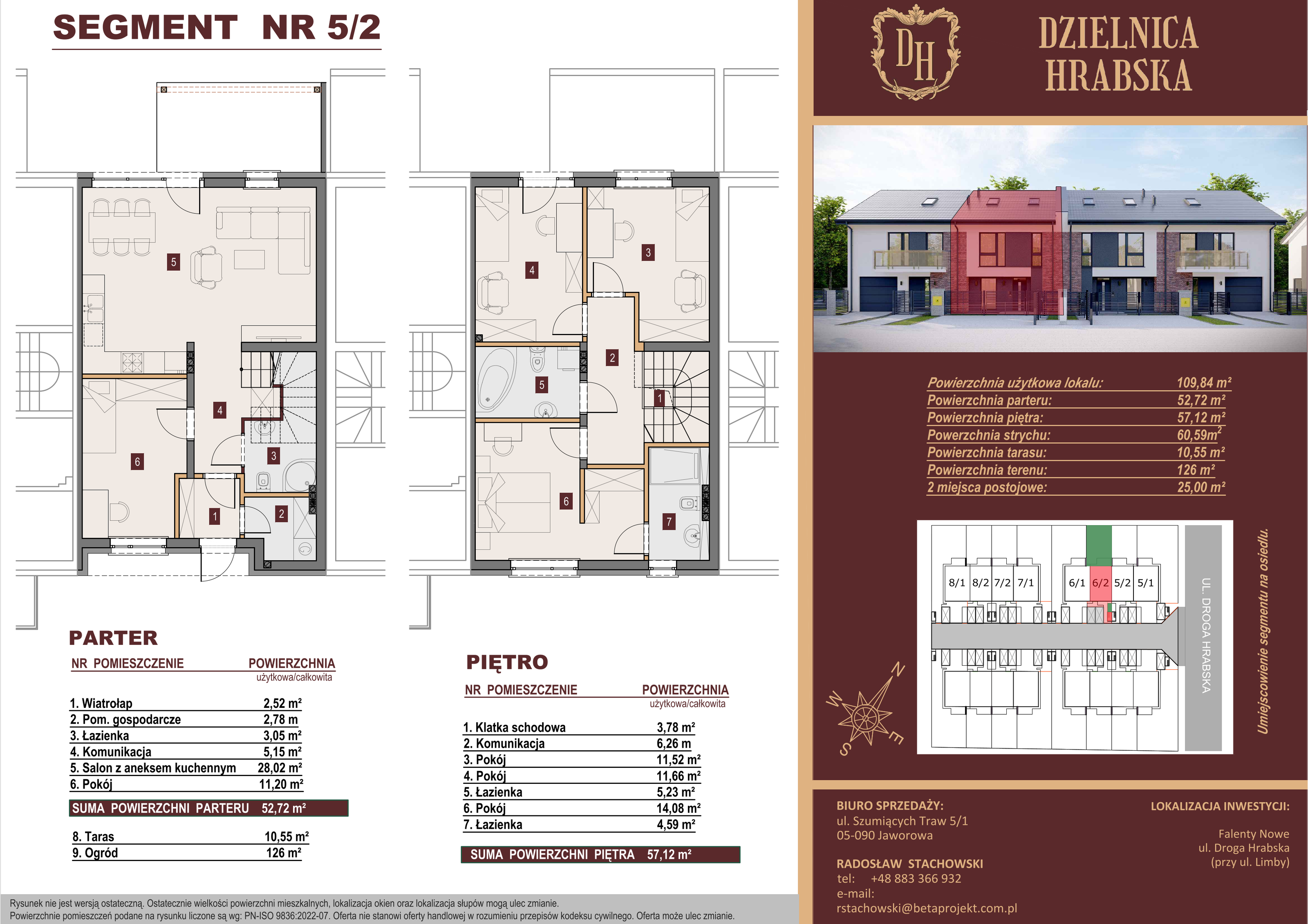 Dom 129,96 m², oferta nr 5_1, Dzielnica Hrabska - etap II, Falenty Nowe, ul. Droga Hrabska 5b-idx