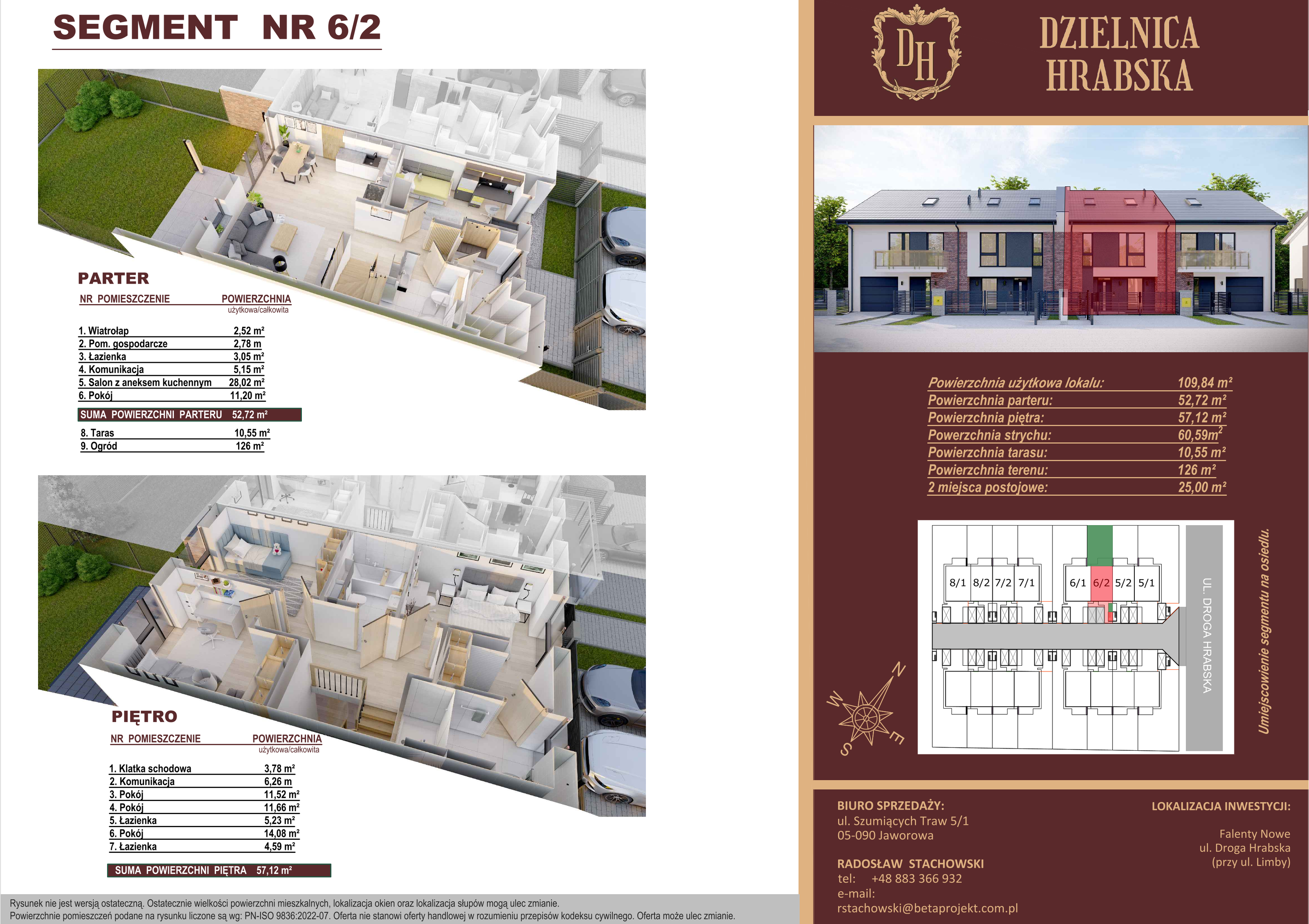 Dom 109,84 m², oferta nr 6_2, Dzielnica Hrabska - etap II, Falenty Nowe, ul. Droga Hrabska 5b-idx