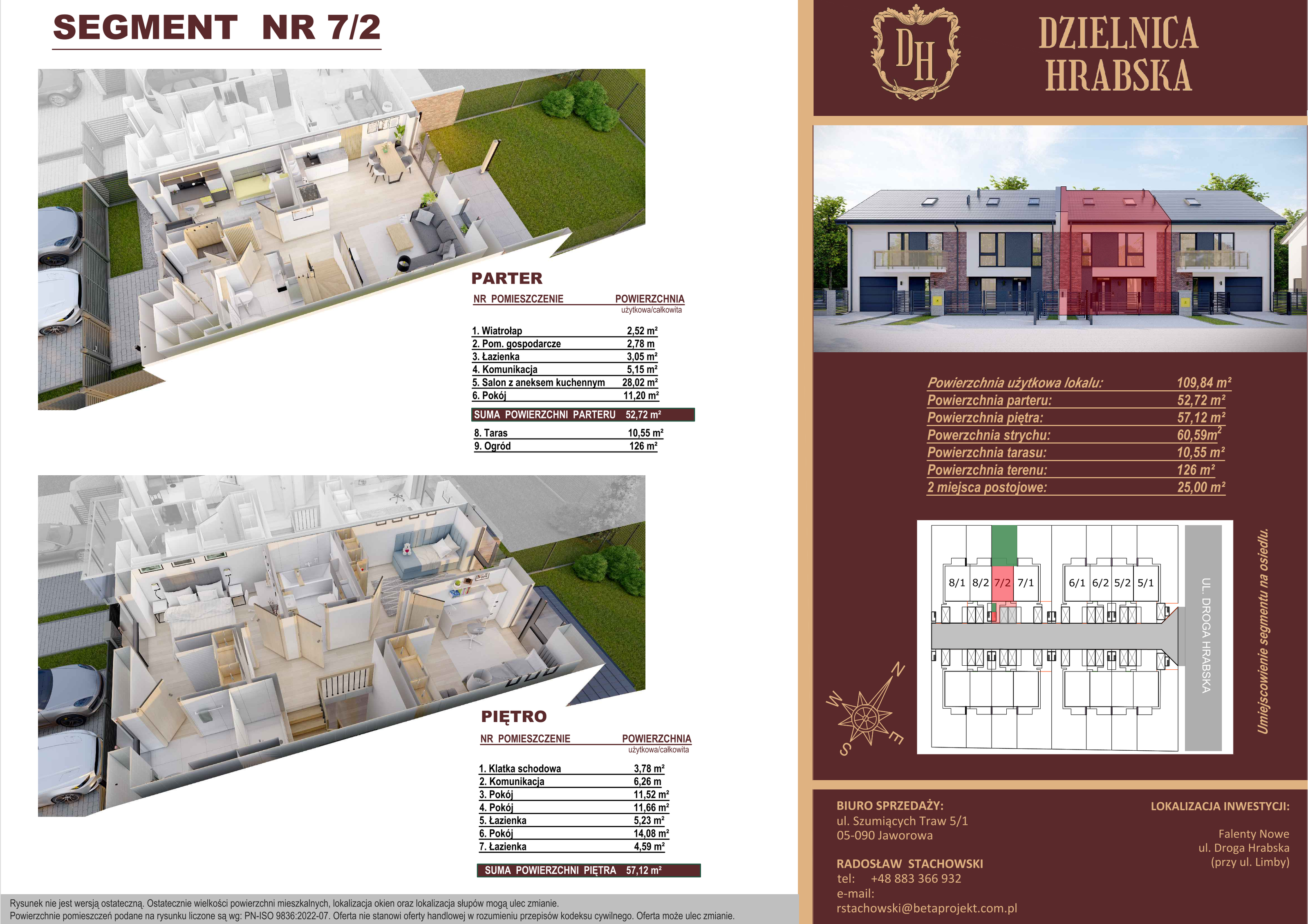 Dom 109,84 m², oferta nr 7_2, Dzielnica Hrabska - etap II, Falenty Nowe, ul. Droga Hrabska 5b-idx