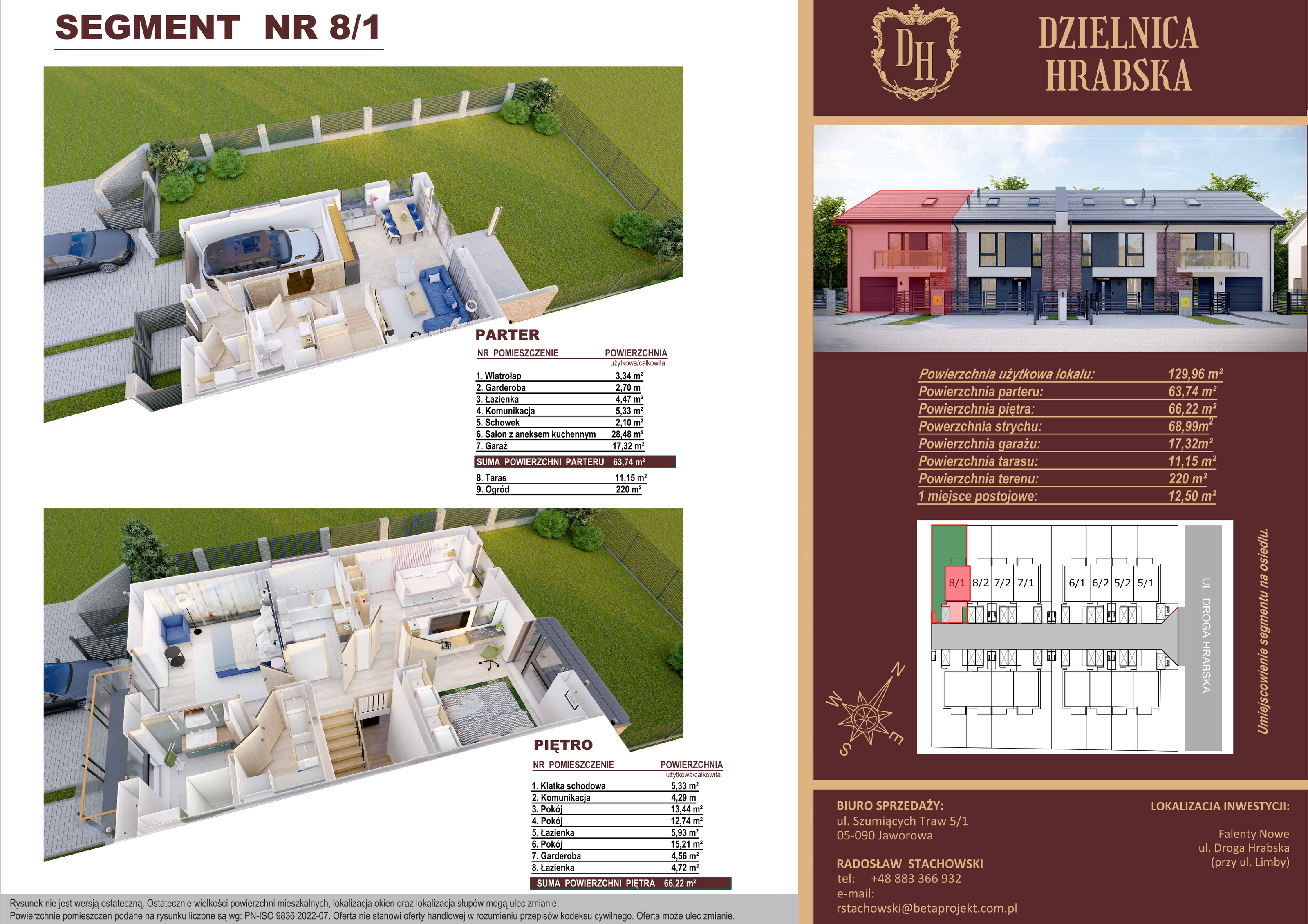 Dom 129,96 m², oferta nr 8_1, Dzielnica Hrabska - etap II, Falenty Nowe, ul. Droga Hrabska 5b-idx