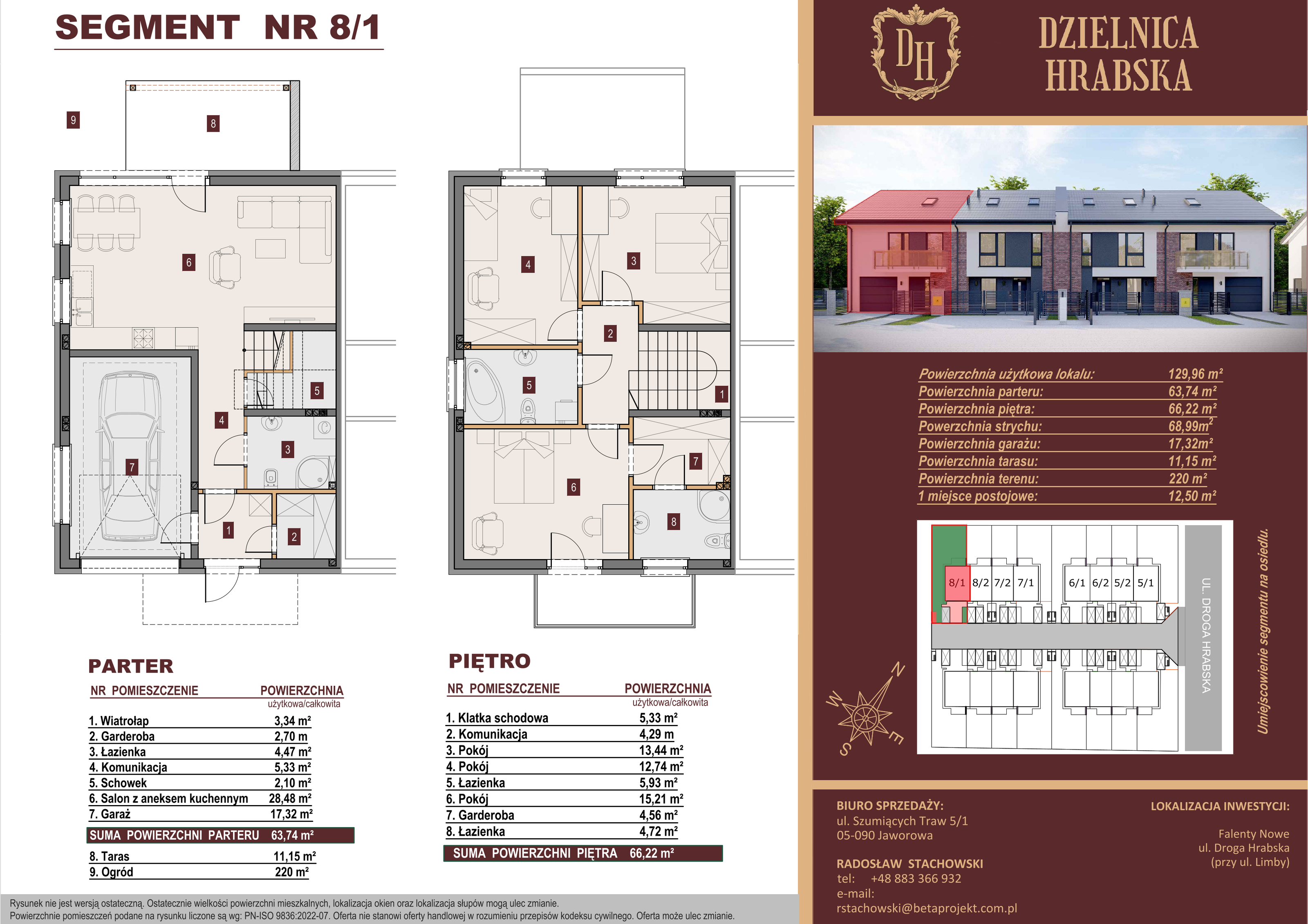 Dom 129,96 m², oferta nr 8_1, Dzielnica Hrabska - etap II, Falenty Nowe, ul. Droga Hrabska 5b-idx