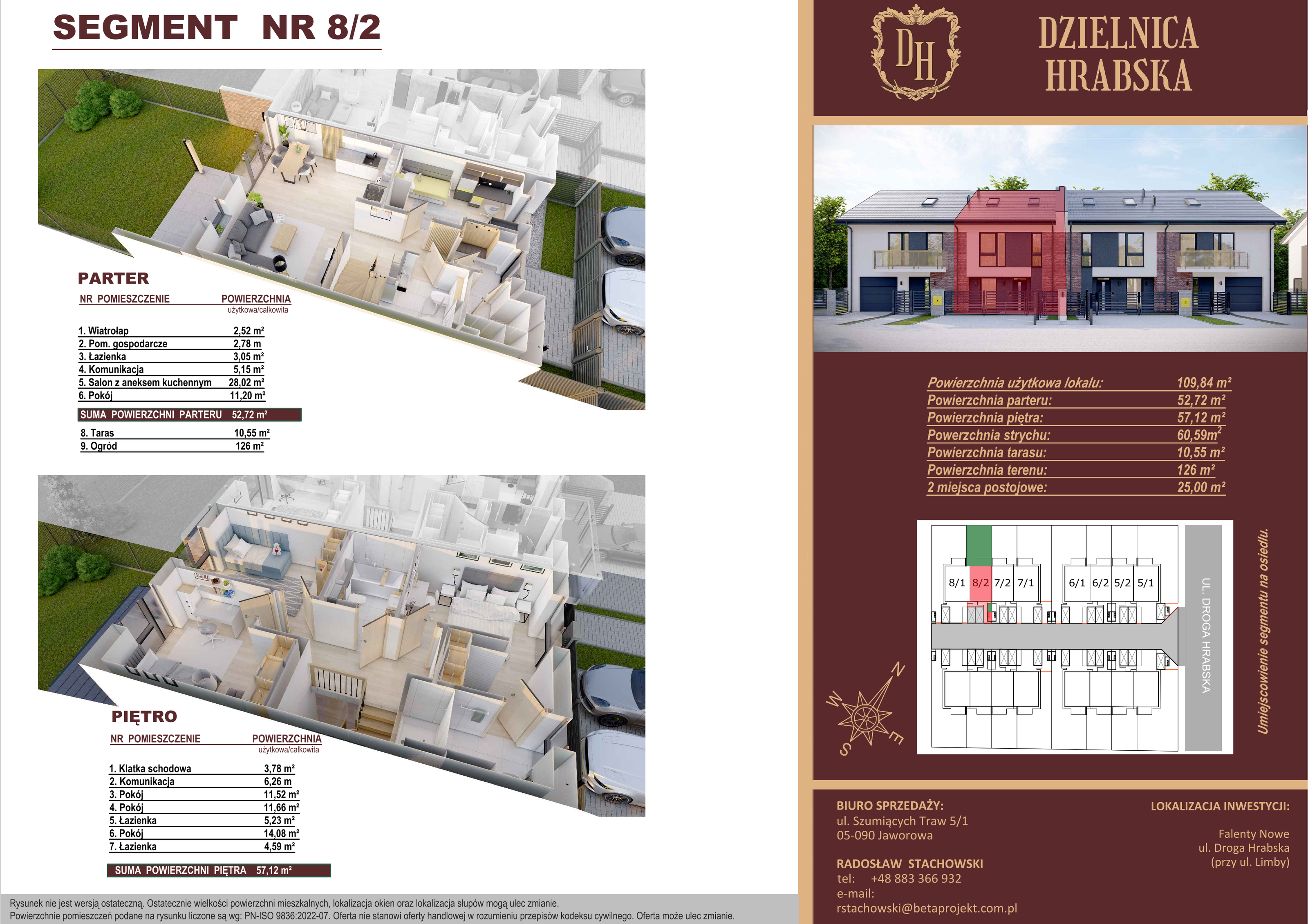 Dom 109,84 m², oferta nr 8_2, Dzielnica Hrabska - etap II, Falenty Nowe, ul. Droga Hrabska 5b-idx