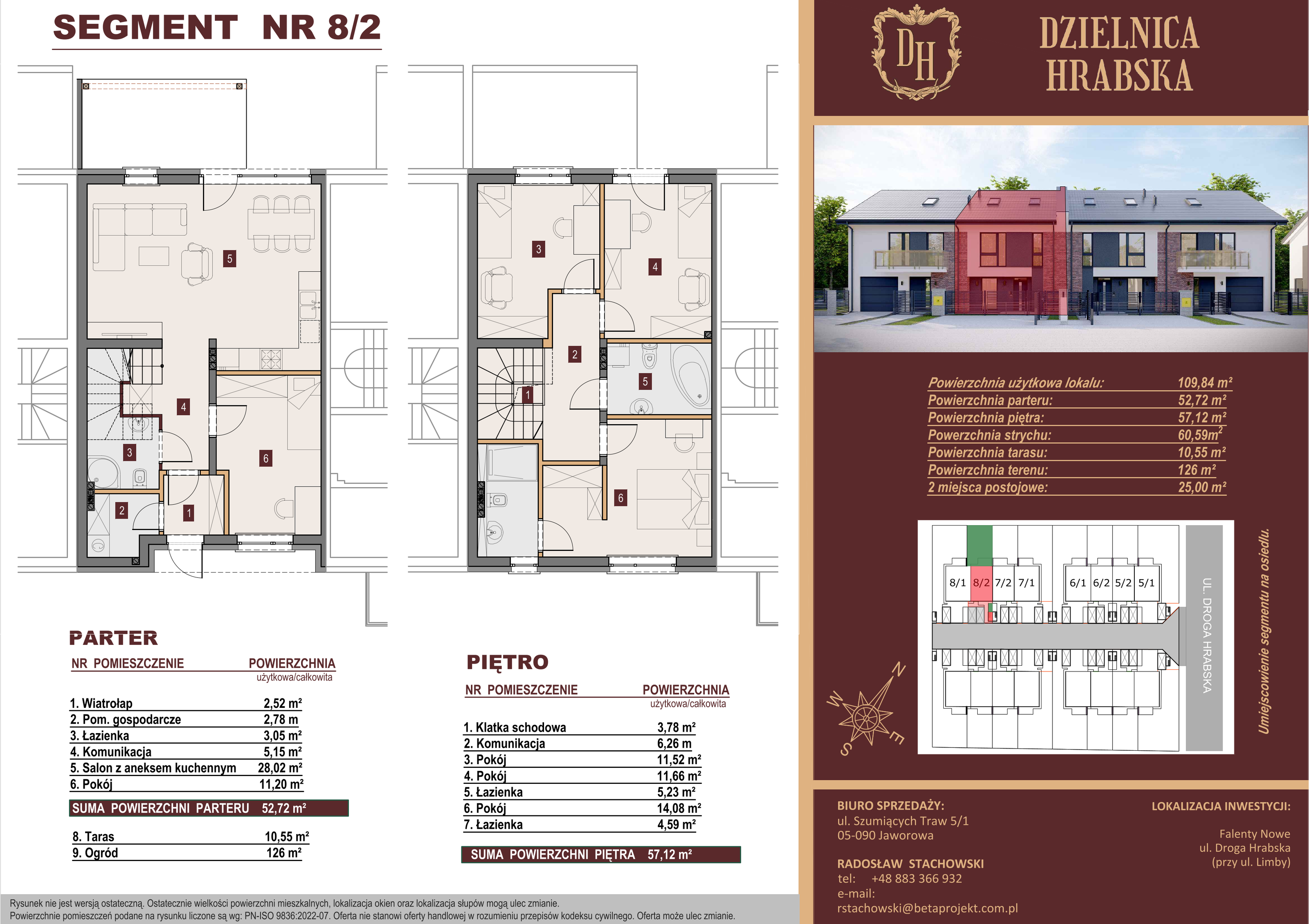 Dom 109,84 m², oferta nr 8_2, Dzielnica Hrabska - etap II, Falenty Nowe, ul. Droga Hrabska 5b-idx