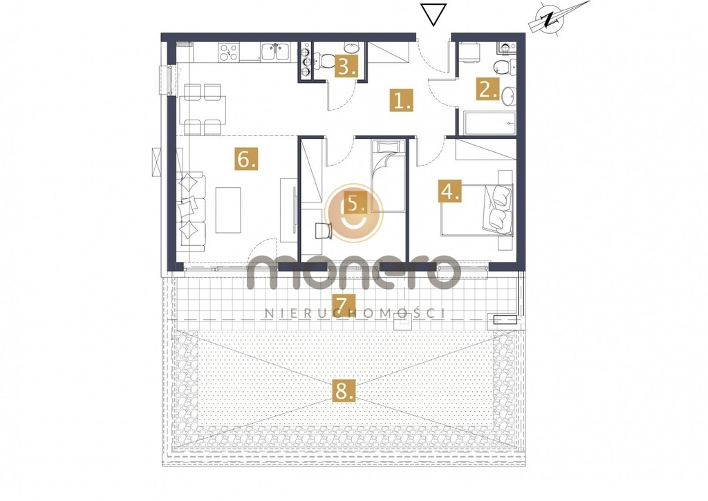 Mieszkanie 57,38 m², parter, oferta nr , 158/13049/OMS, Radom, Równa-idx