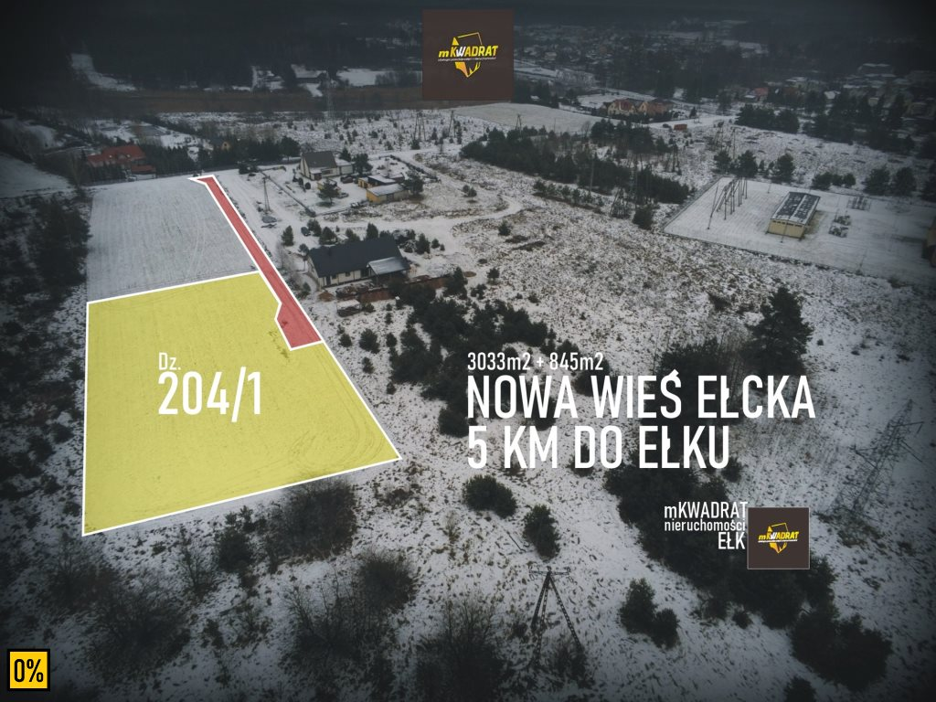 Działka 3 033,00 m², oferta nr , MKW-GS-1249, Nowa Wieś Ełcka-idx