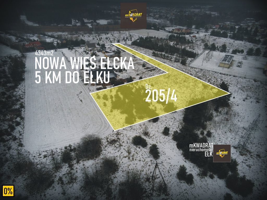 Działka 4 343,00 m², oferta nr , MKW-GS-290, Nowa Wieś Ełcka-idx