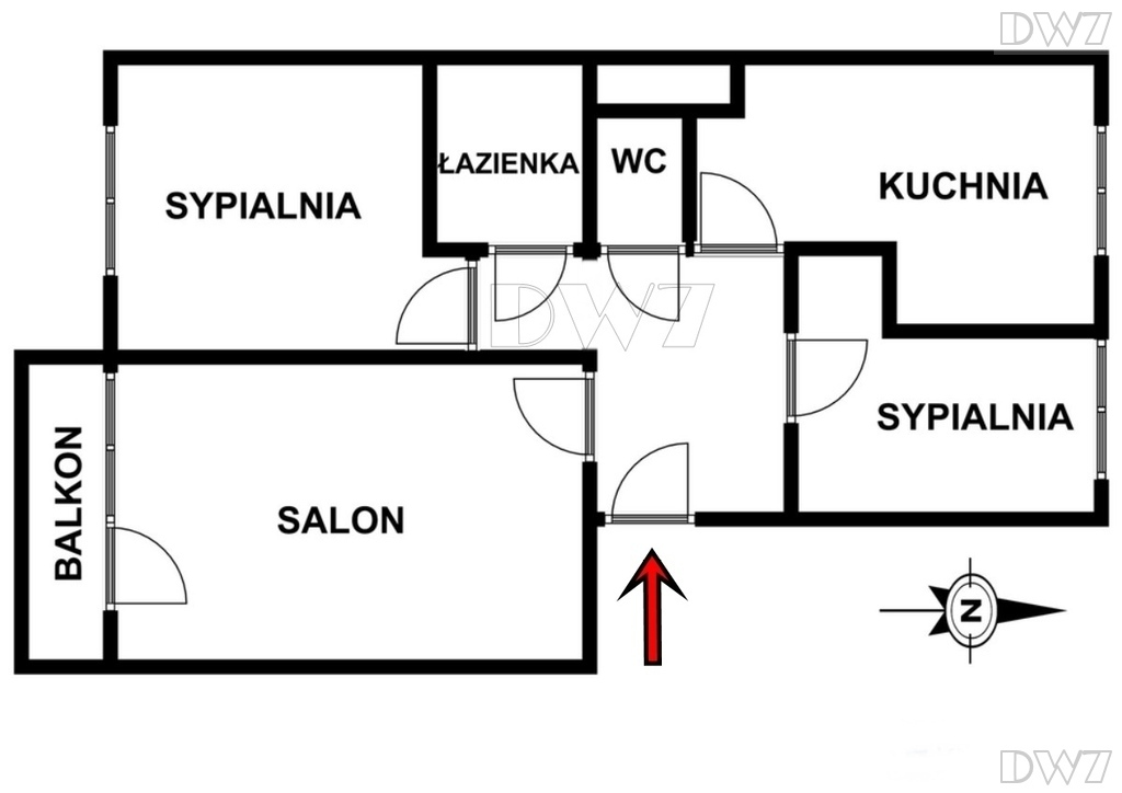 Mieszkanie 45,50 m², piętro 5, oferta nr , 64/11046/OMS, Kraków, Prądnik Biały, Białopradnicka-idx