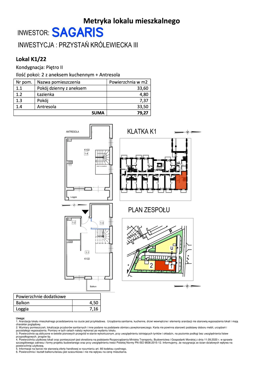 Mieszkanie 79,27 m², piętro 2, oferta nr K1/22, Przystań Królewiecka III, Wrocław, Maślice, Fabryczna, ul. Królewiecka-idx