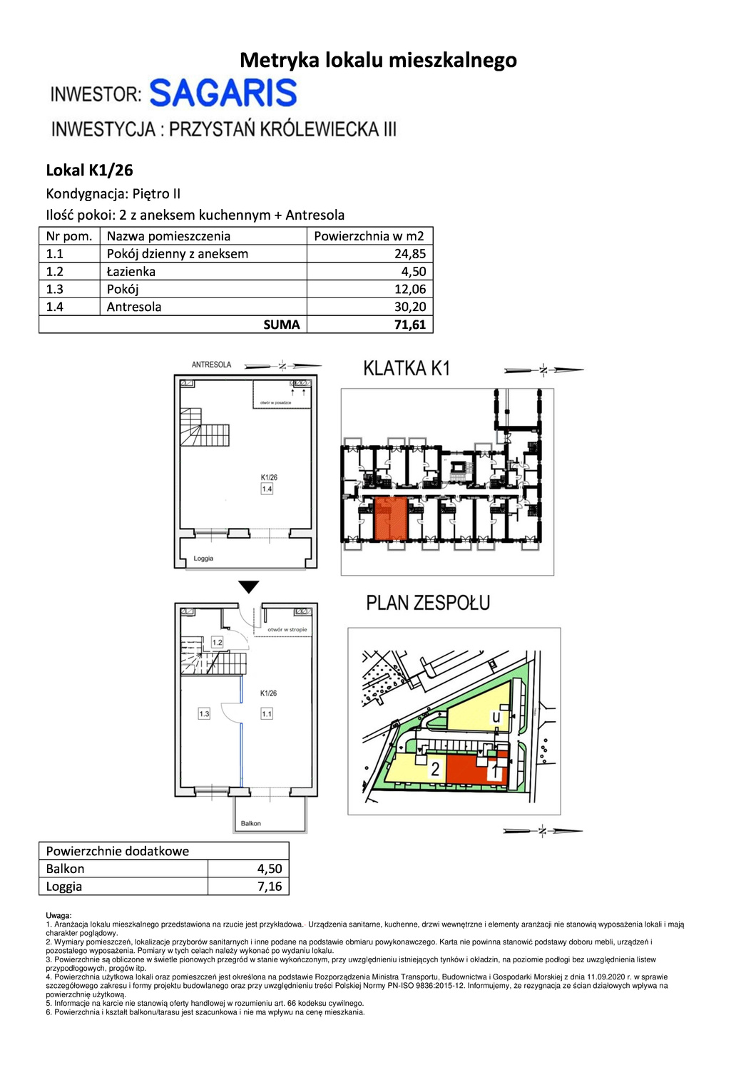 Mieszkanie 71,61 m², piętro 2, oferta nr K1/26, Przystań Królewiecka III, Wrocław, Maślice, Fabryczna, ul. Królewiecka-idx