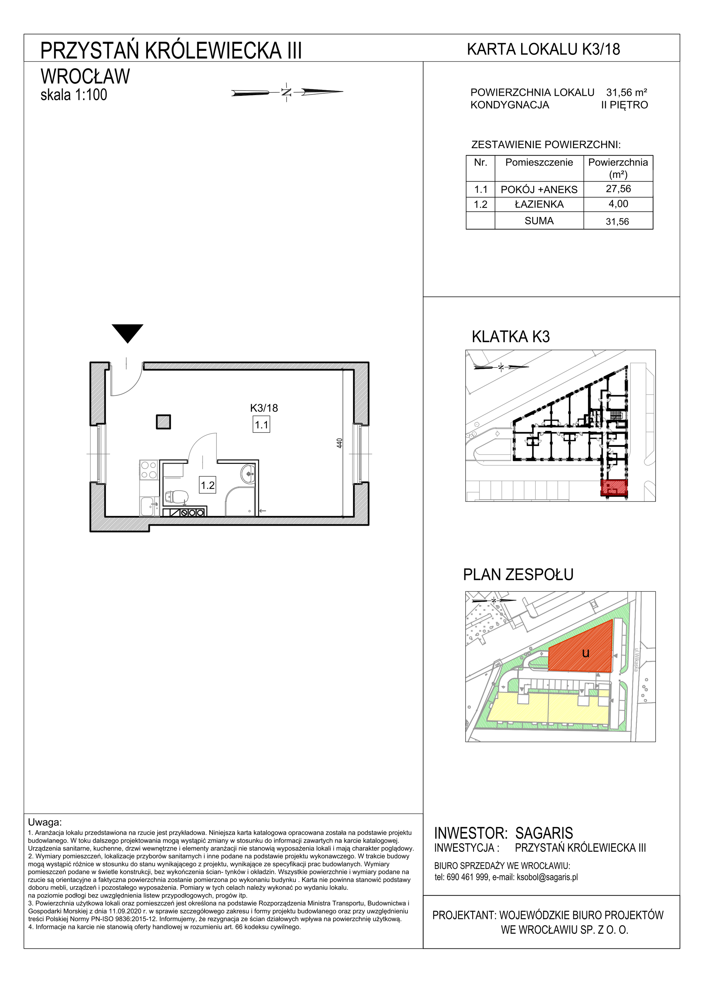 Lokal użytkowy 31,56 m², oferta nr K3/18, Przystań Królewiecka III - lokale usługowe, Wrocław, Maślice, Fabryczna, ul. Królewiecka-idx