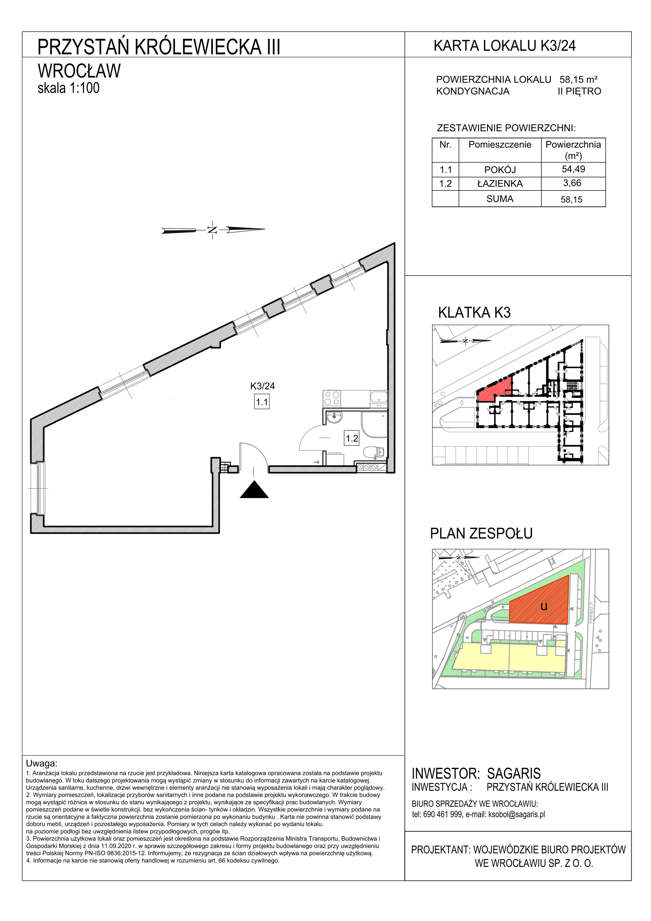 Lokal użytkowy 58,15 m², oferta nr K3/24, Przystań Królewiecka III - lokale usługowe, Wrocław, Maślice, Fabryczna, ul. Królewiecka-idx