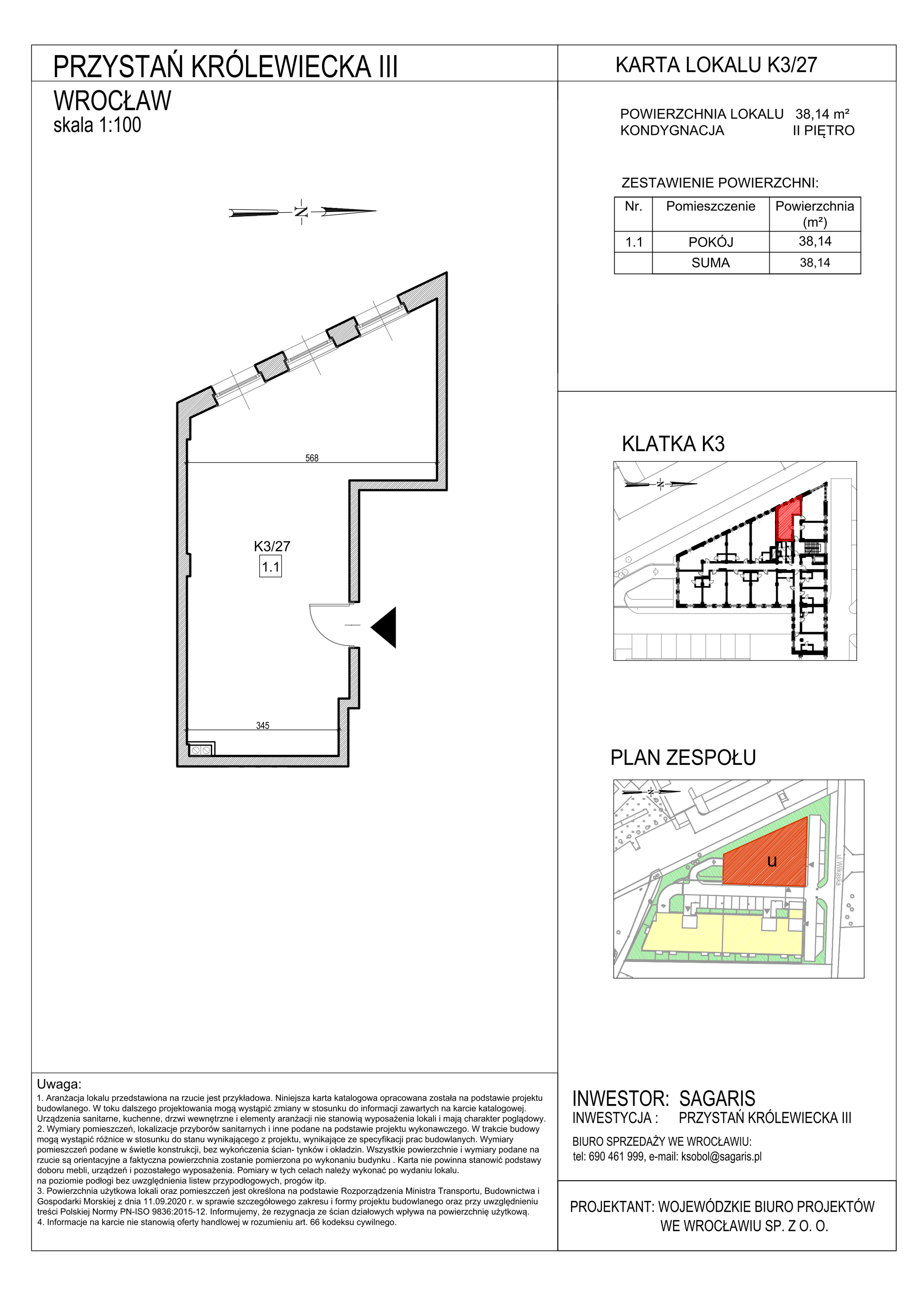 Lokal użytkowy 38,13 m², oferta nr K3/27, Przystań Królewiecka III - lokale usługowe, Wrocław, Maślice, Fabryczna, ul. Królewiecka-idx