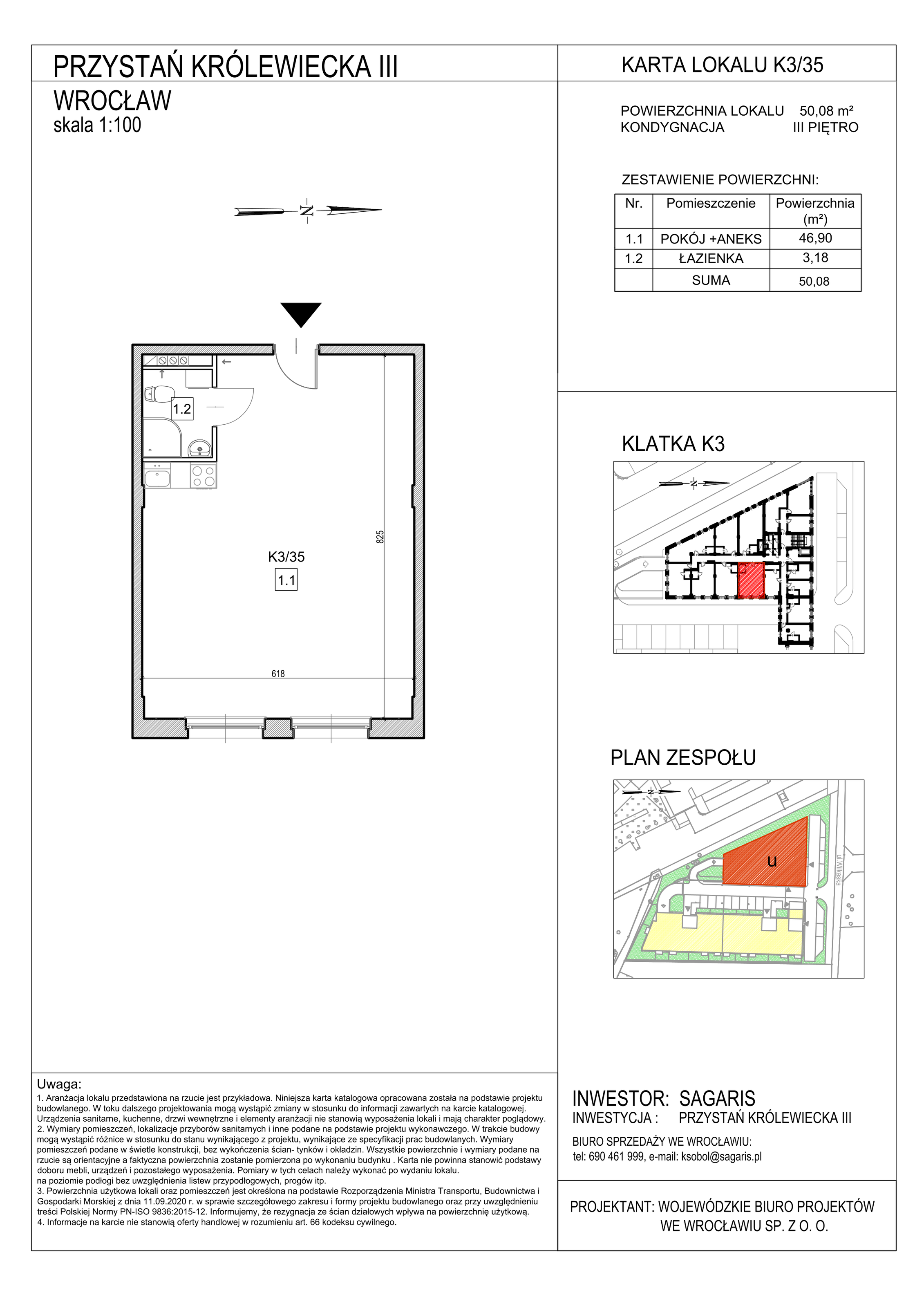 Lokal użytkowy 50,08 m², oferta nr K3/35, Przystań Królewiecka III - lokale usługowe, Wrocław, Maślice, Fabryczna, ul. Królewiecka-idx