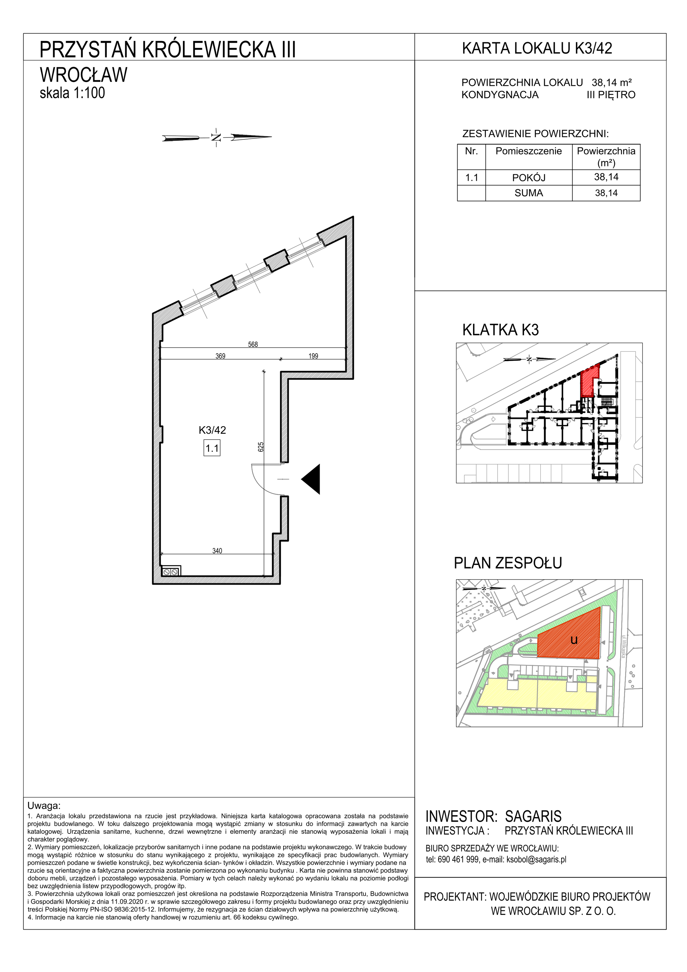 Lokal użytkowy 38,14 m², oferta nr K3/42, Przystań Królewiecka III - lokale usługowe, Wrocław, Maślice, Fabryczna, ul. Królewiecka-idx