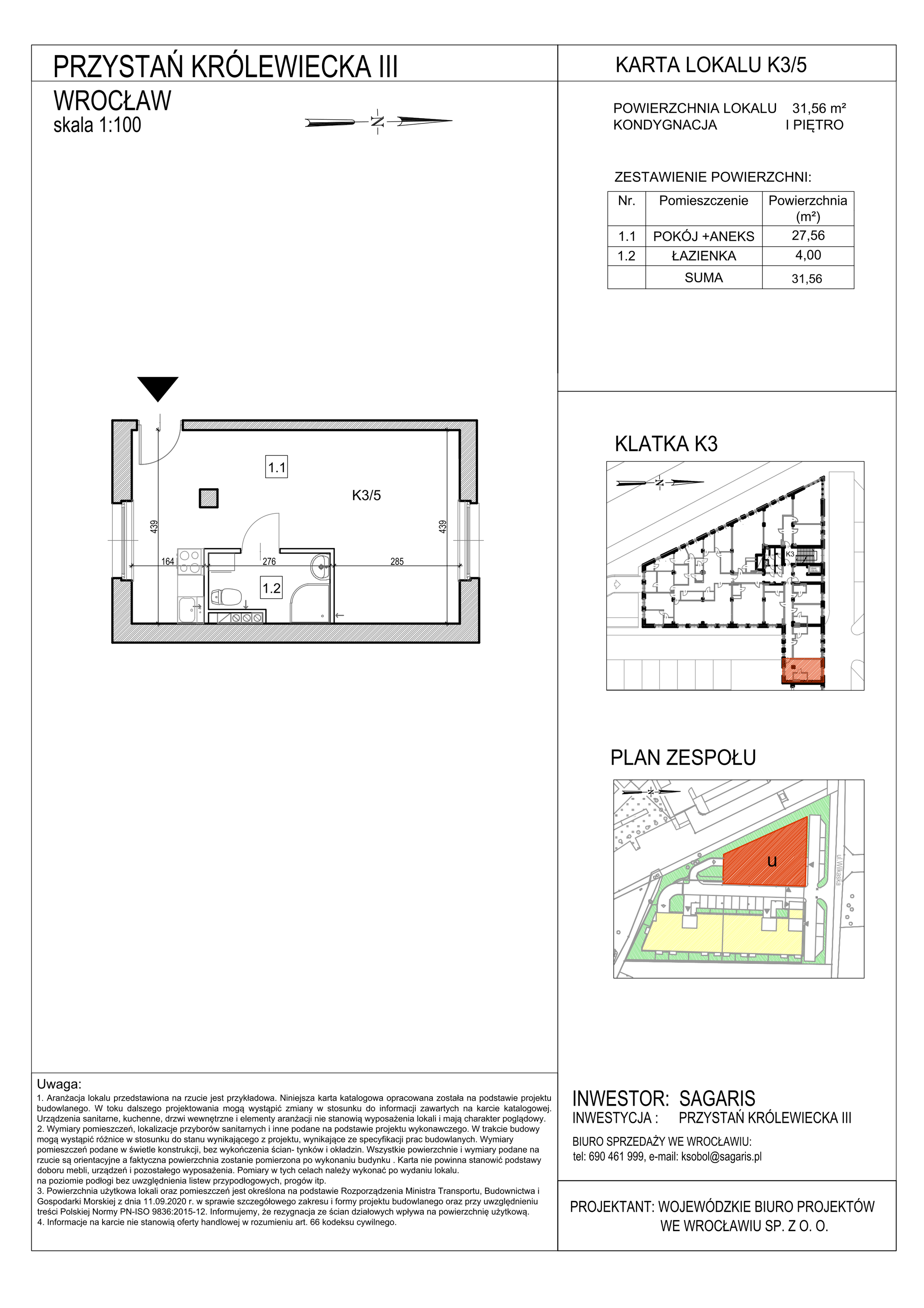 Lokal użytkowy 31,56 m², oferta nr K3/5, Przystań Królewiecka III - lokale usługowe, Wrocław, Maślice, Fabryczna, ul. Królewiecka-idx