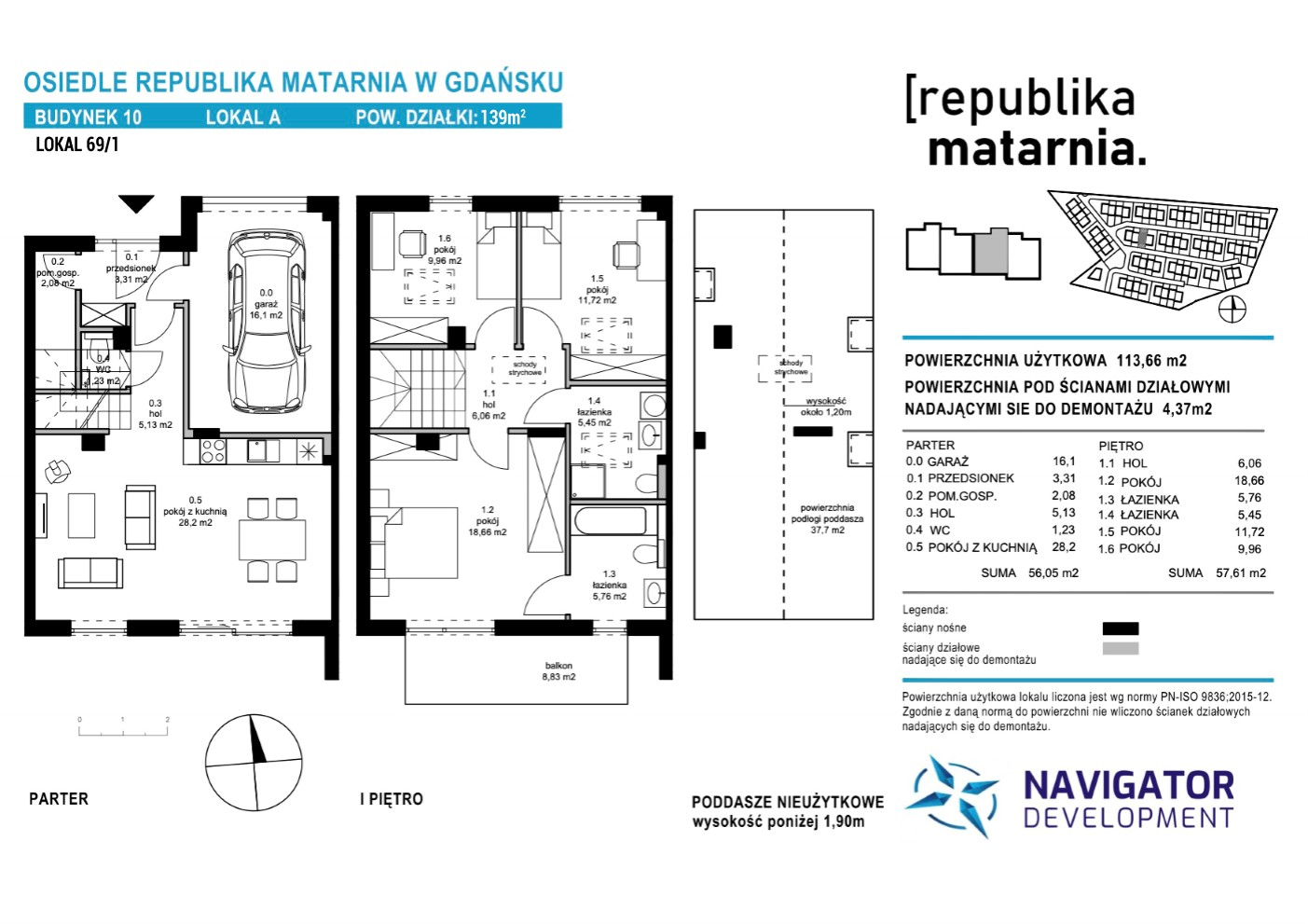 Dom 113,00 m², oferta nr 10A, Republika Matarnia, Gdańsk, Matarnia, ul. Ikara-idx