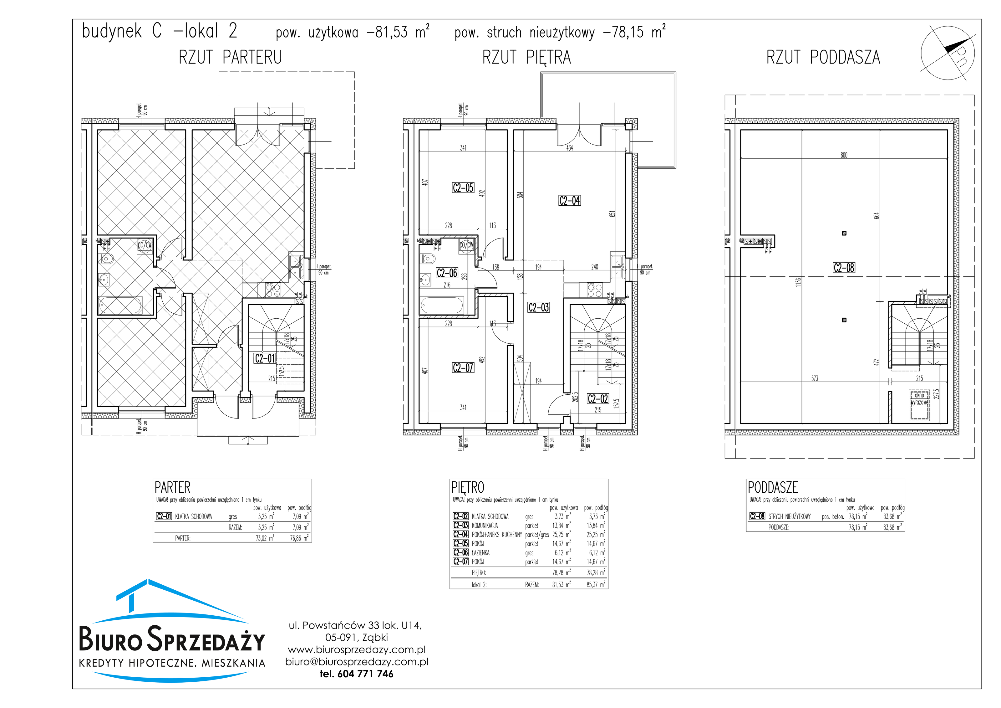 Mieszkanie 81,53 m², parter, oferta nr C2, Osiedle Słowackiego, Radzymin, ul. Słowackiego-idx