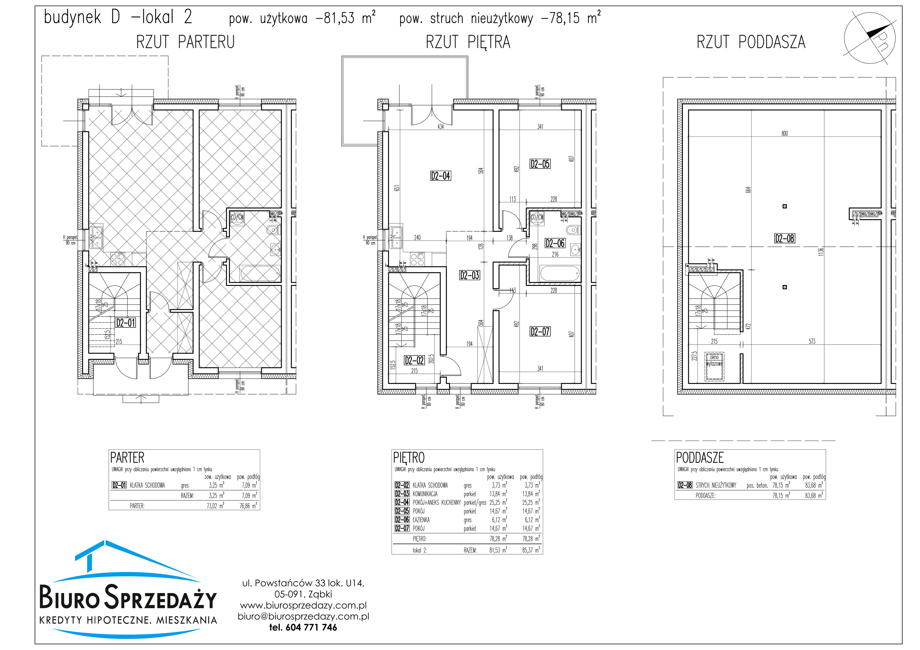 Mieszkanie 81,53 m², parter, oferta nr D2, Osiedle Słowackiego, Radzymin, ul. Słowackiego-idx