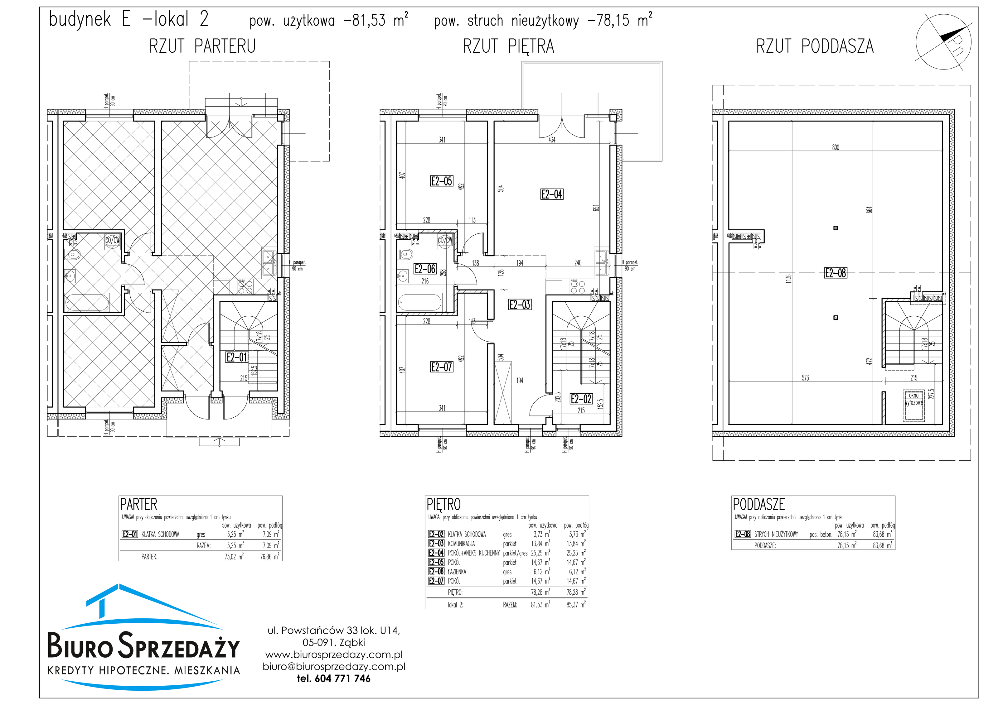 Mieszkanie 81,53 m², parter, oferta nr E2, Osiedle Słowackiego, Radzymin, ul. Słowackiego-idx