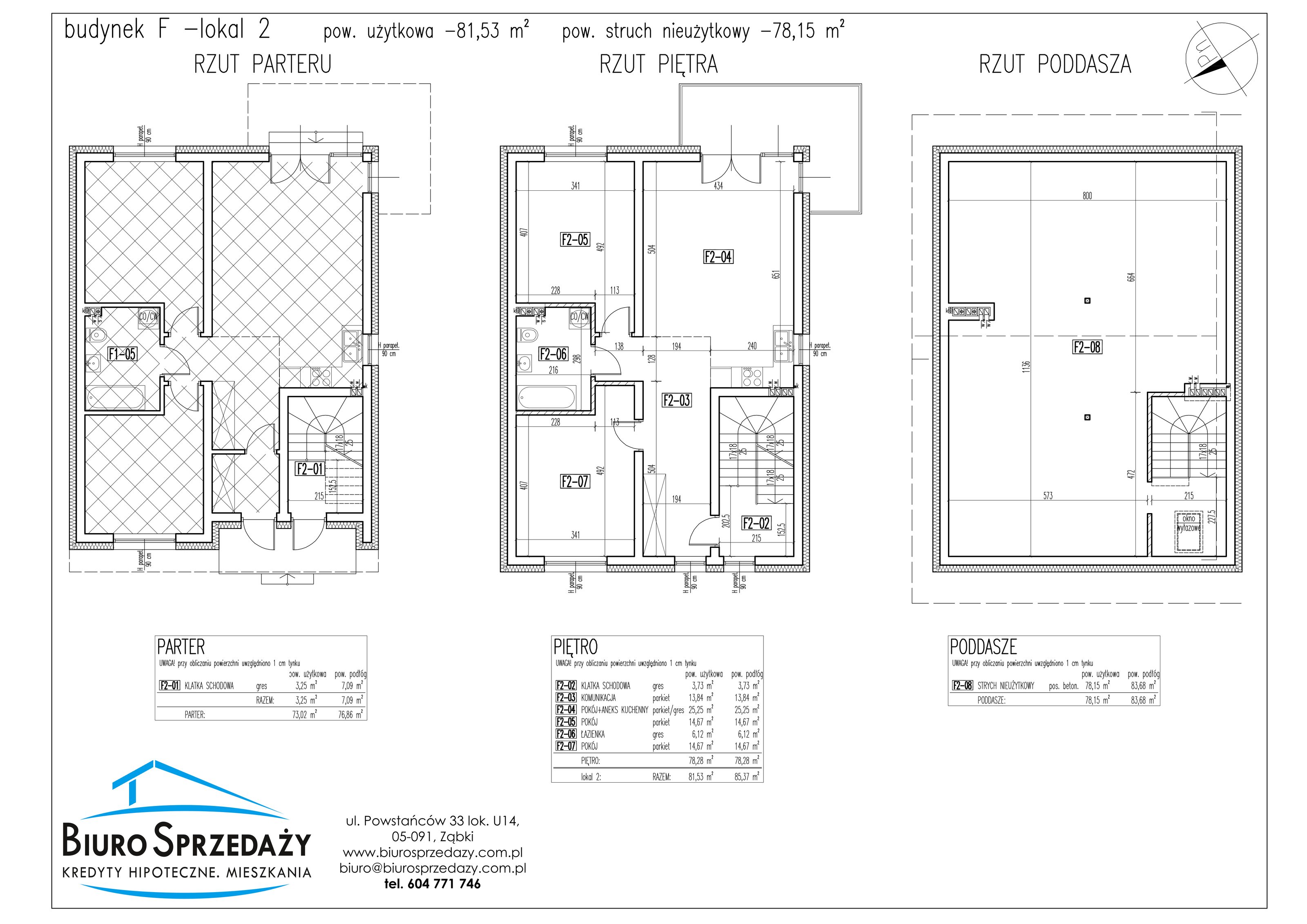 Mieszkanie 81,53 m², parter, oferta nr F2, Osiedle Słowackiego, Radzymin, ul. Słowackiego-idx