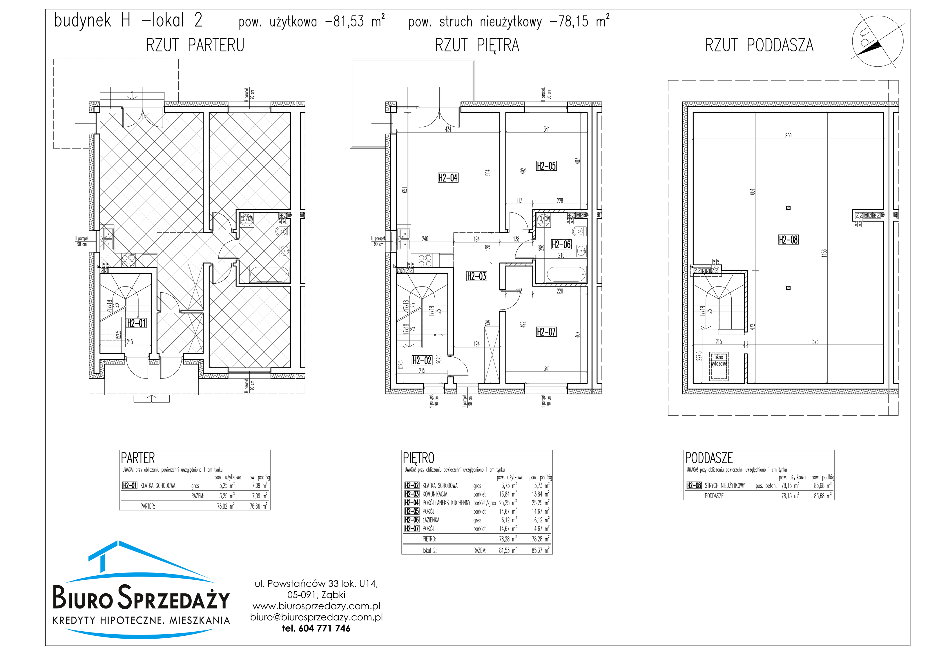 Mieszkanie 81,53 m², parter, oferta nr H2, Osiedle Słowackiego, Radzymin, ul. Słowackiego-idx