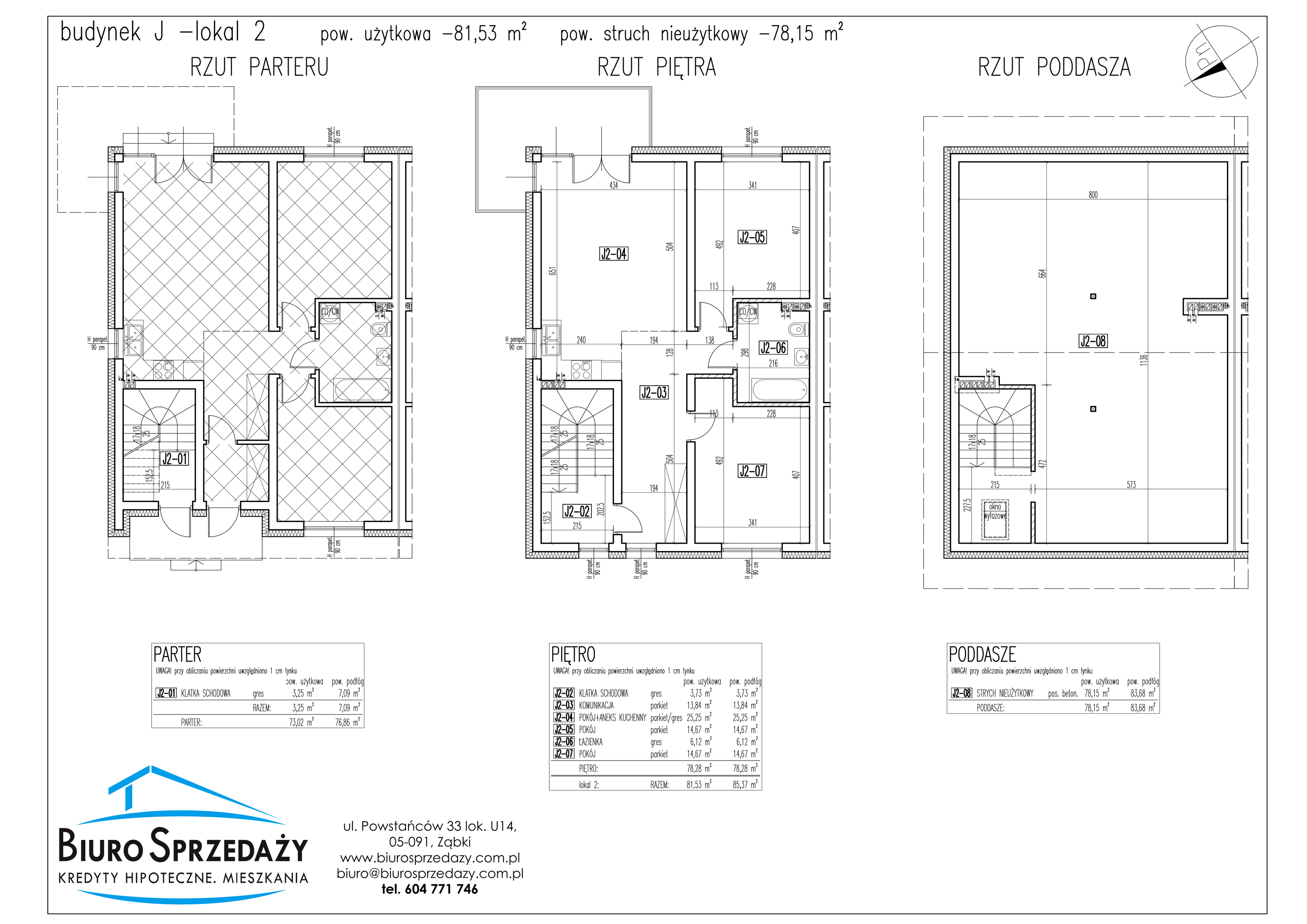 Mieszkanie 81,53 m², parter, oferta nr J2, Osiedle Słowackiego, Radzymin, ul. Słowackiego-idx