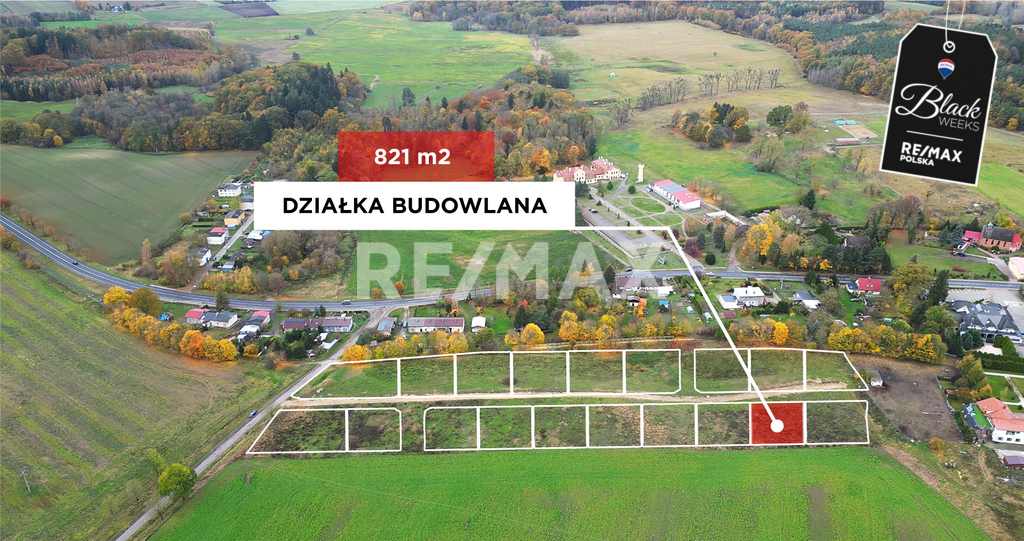 Działka 821,00 m², oferta nr , 99/13467/OGS, Rymań, Koszalińska-idx