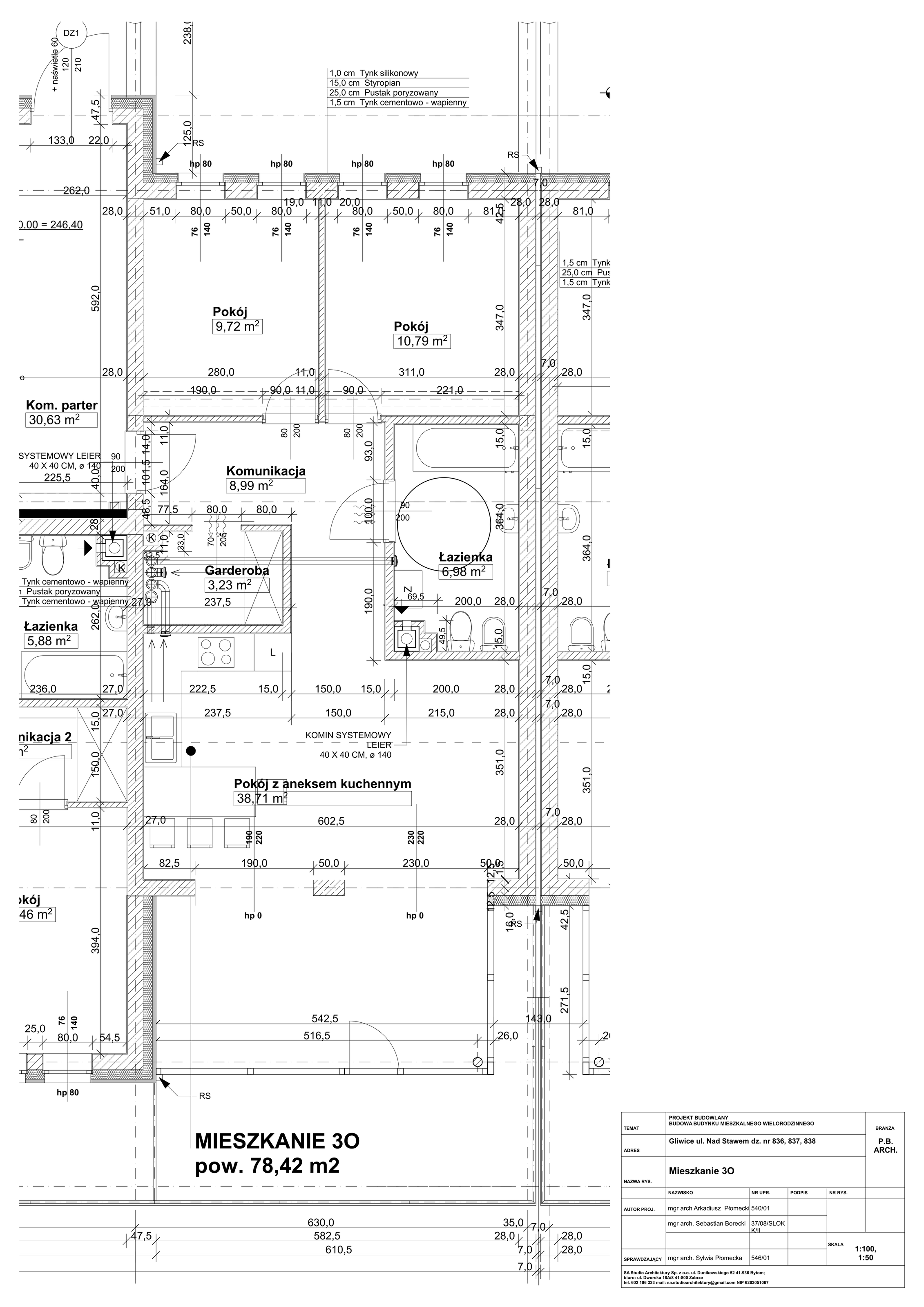 Mieszkanie 78,42 m², parter, oferta nr O3, Osiedle Stara Cegielnia, Gliwice, Ostropa, ul. Nad Stawem-idx