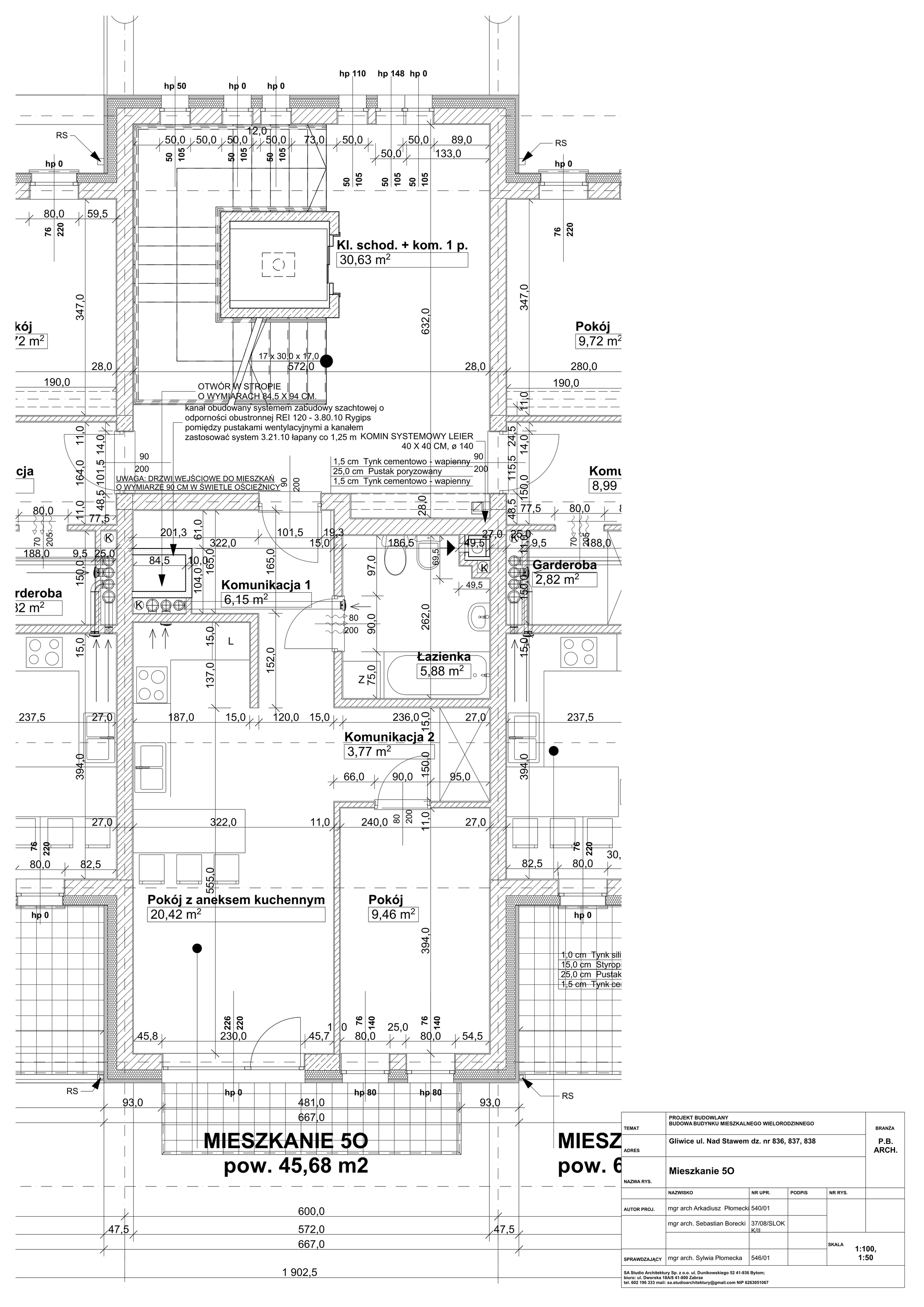 Mieszkanie 45,68 m², piętro 1, oferta nr O5, Osiedle Stara Cegielnia, Gliwice, Ostropa, ul. Nad Stawem-idx