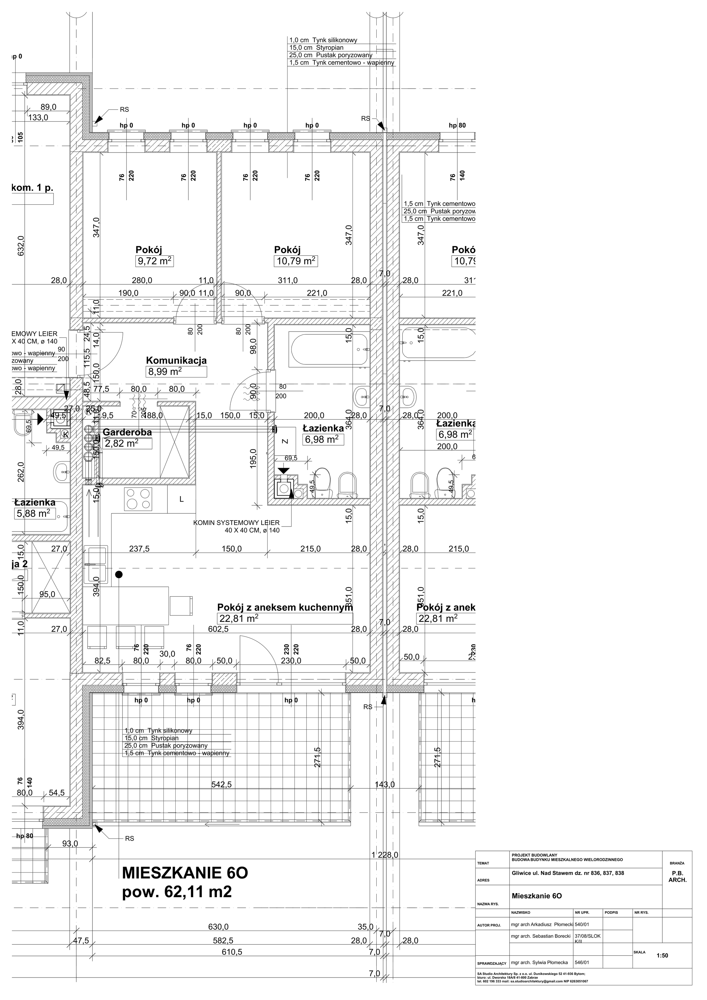 Mieszkanie 62,11 m², piętro 1, oferta nr O6, Osiedle Stara Cegielnia, Gliwice, Ostropa, ul. Nad Stawem-idx