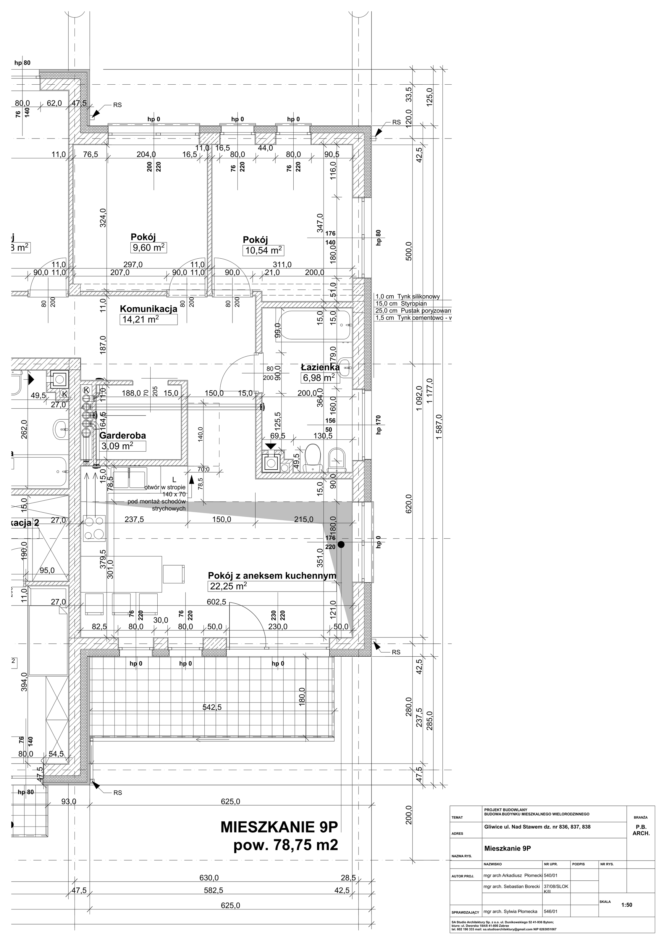 Mieszkanie 78,75 m², piętro 2, oferta nr P9, Osiedle Stara Cegielnia, Gliwice, Ostropa, ul. Nad Stawem-idx