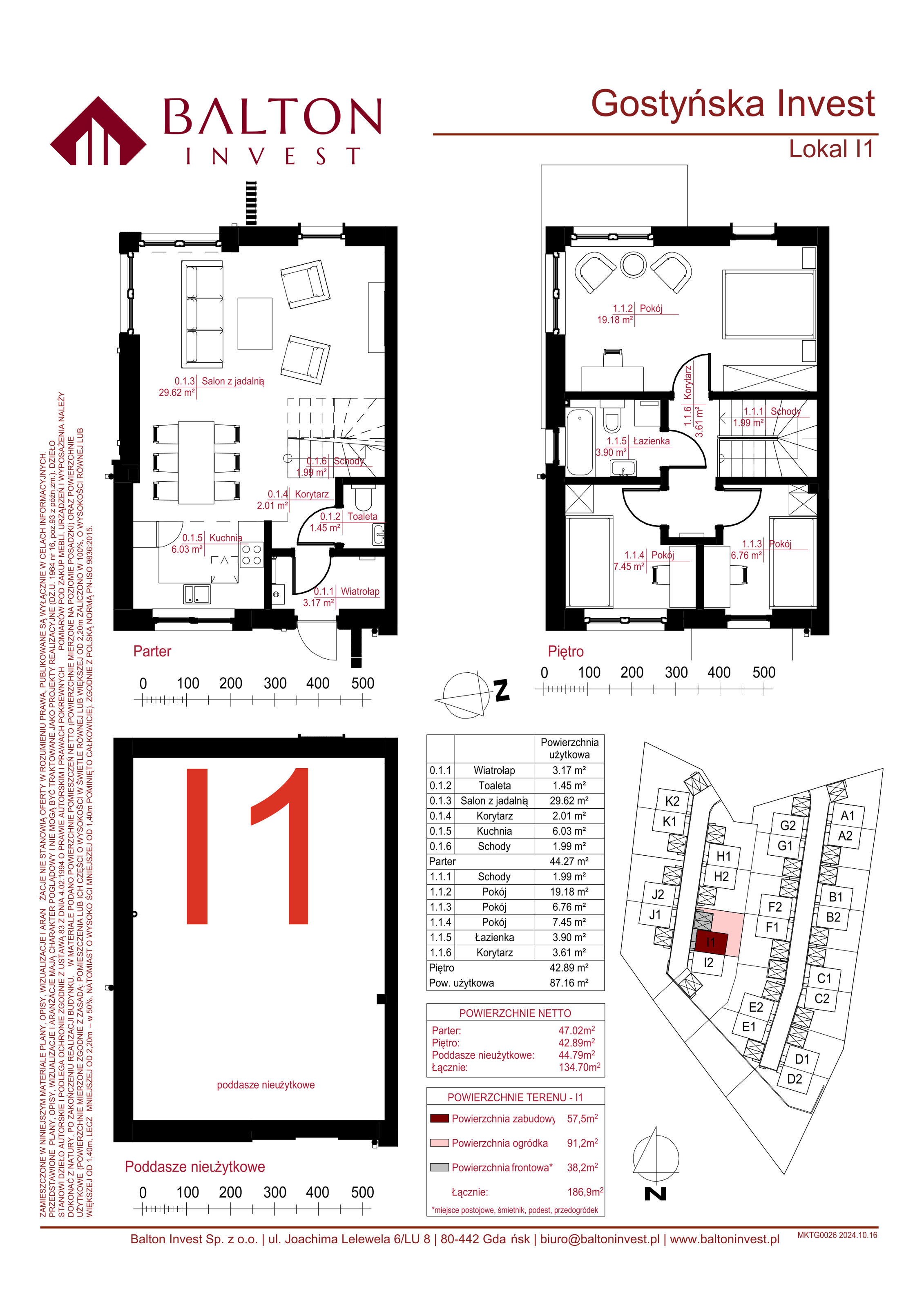 Dom 134,70 m², oferta nr I1, Gostyńska Invest, Gdańsk, Kokoszki, Kiełpino Górne, ul. Gostyńska-idx