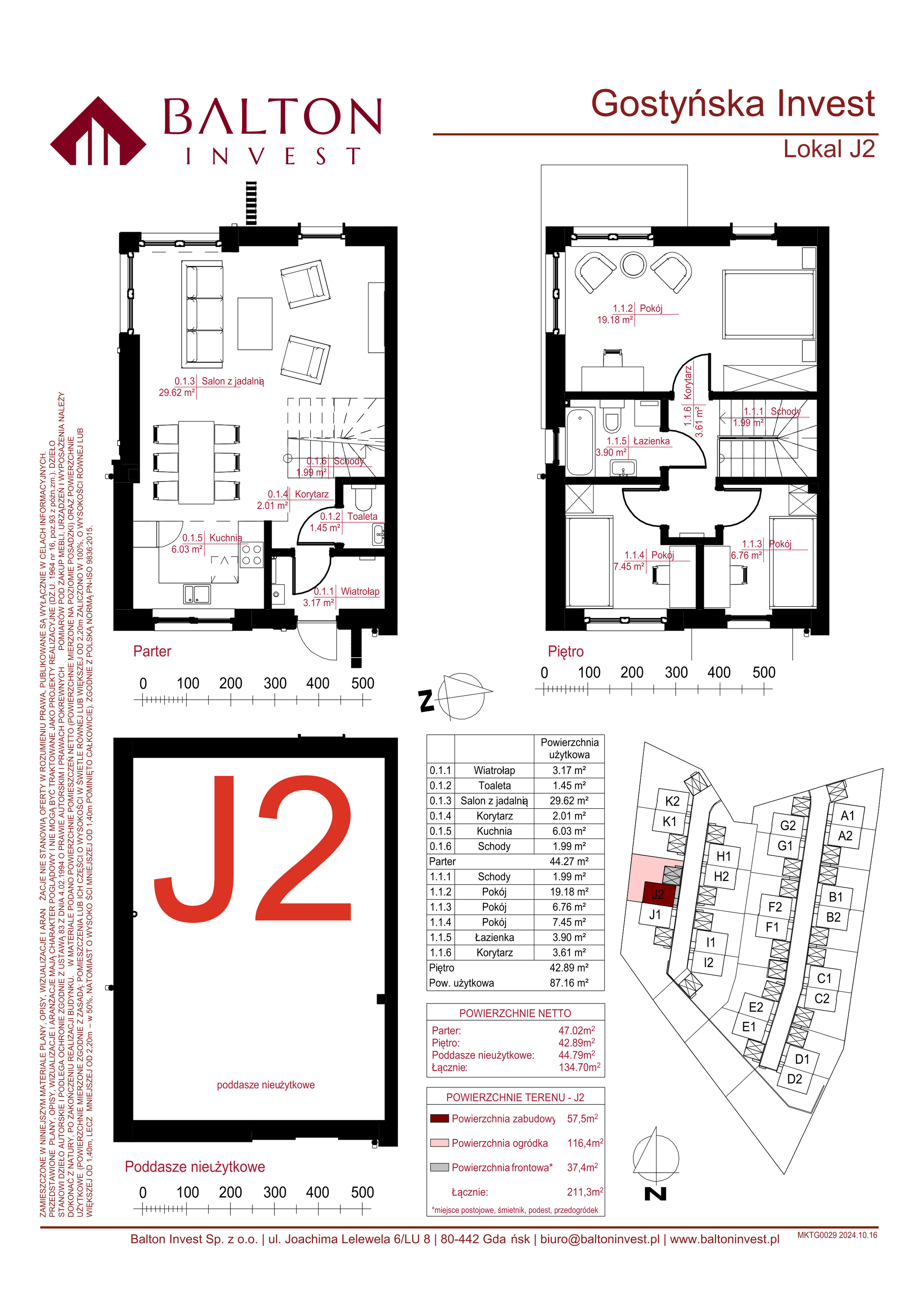 Dom 134,70 m², oferta nr J2, Gostyńska Invest, Gdańsk, Kokoszki, Kiełpino Górne, ul. Gostyńska-idx