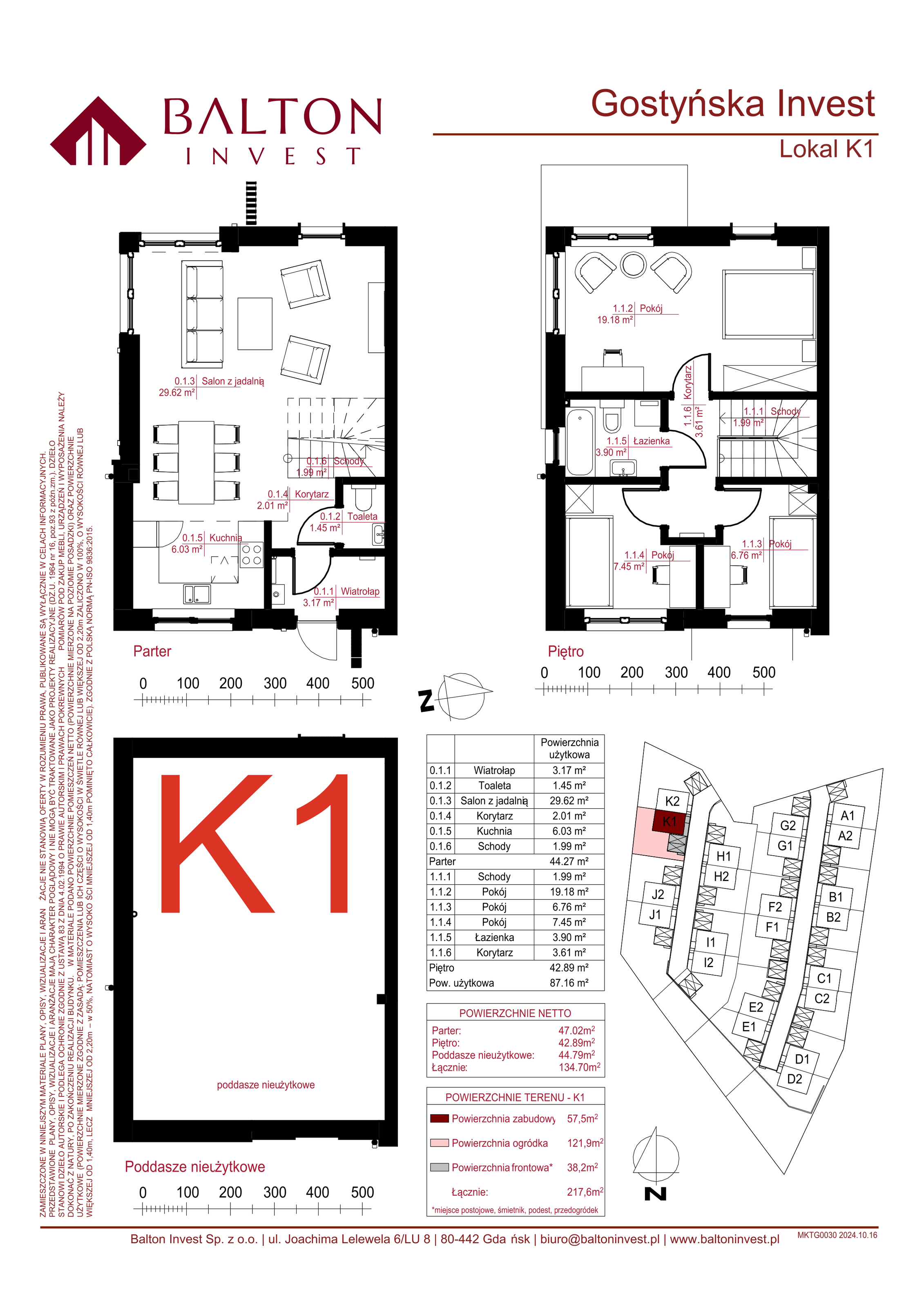 Dom 134,70 m², oferta nr K1, Gostyńska Invest, Gdańsk, Kokoszki, Kiełpino Górne, ul. Gostyńska-idx