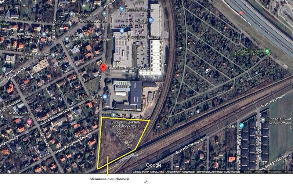 Działka 10 798,00 m², oferta nr , 829387, Piastów, Noakowskiego-idx