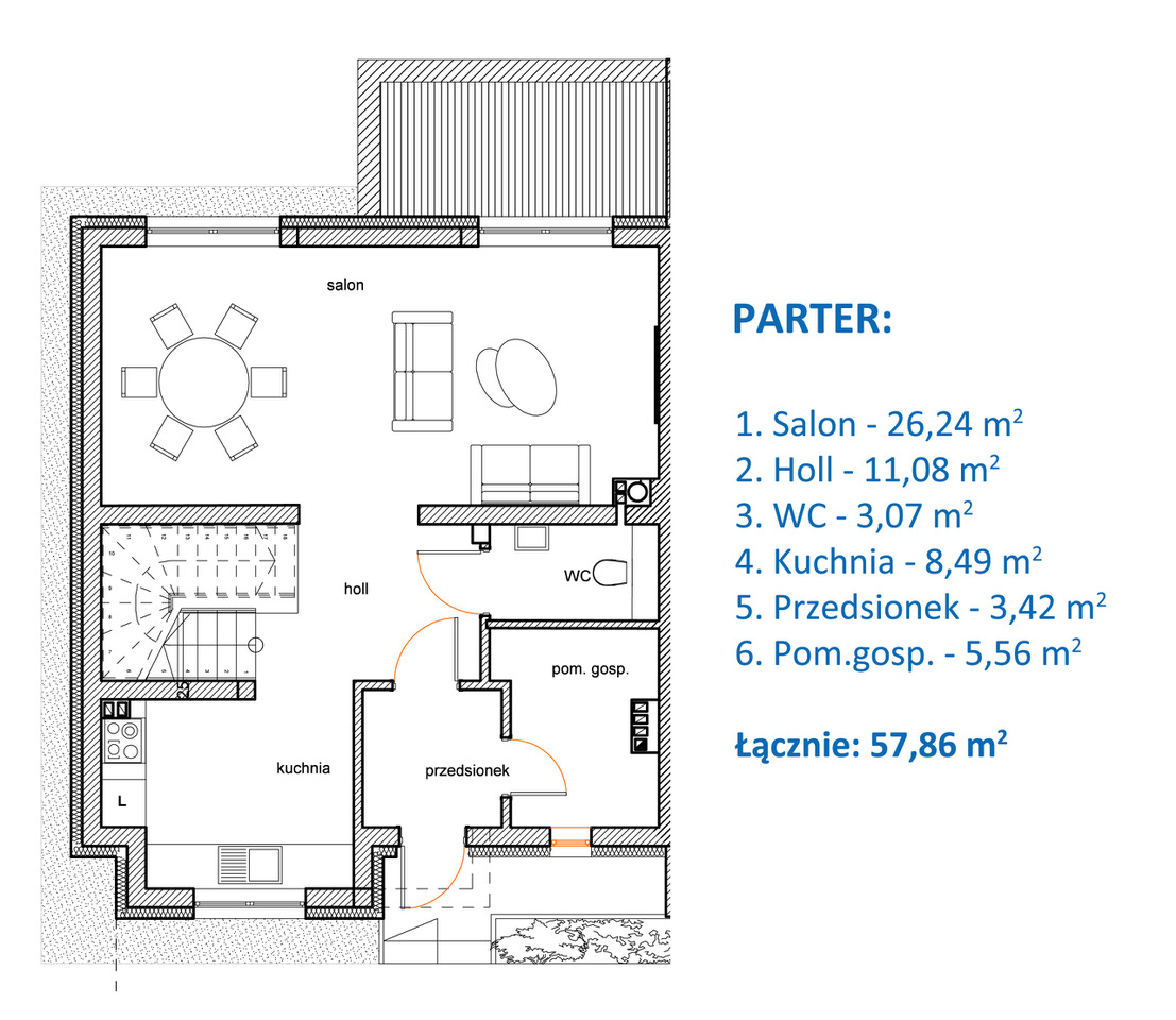 Dom 110,00 m², oferta nr 7, Promienna 19, Krzywiec, ul. Promienna 19-idx